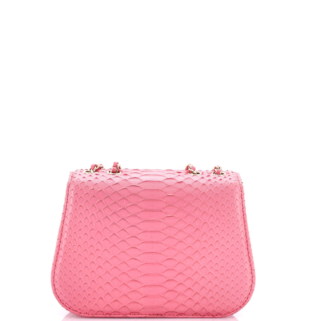 Chanel Braided Chic Flap Bag Python Small