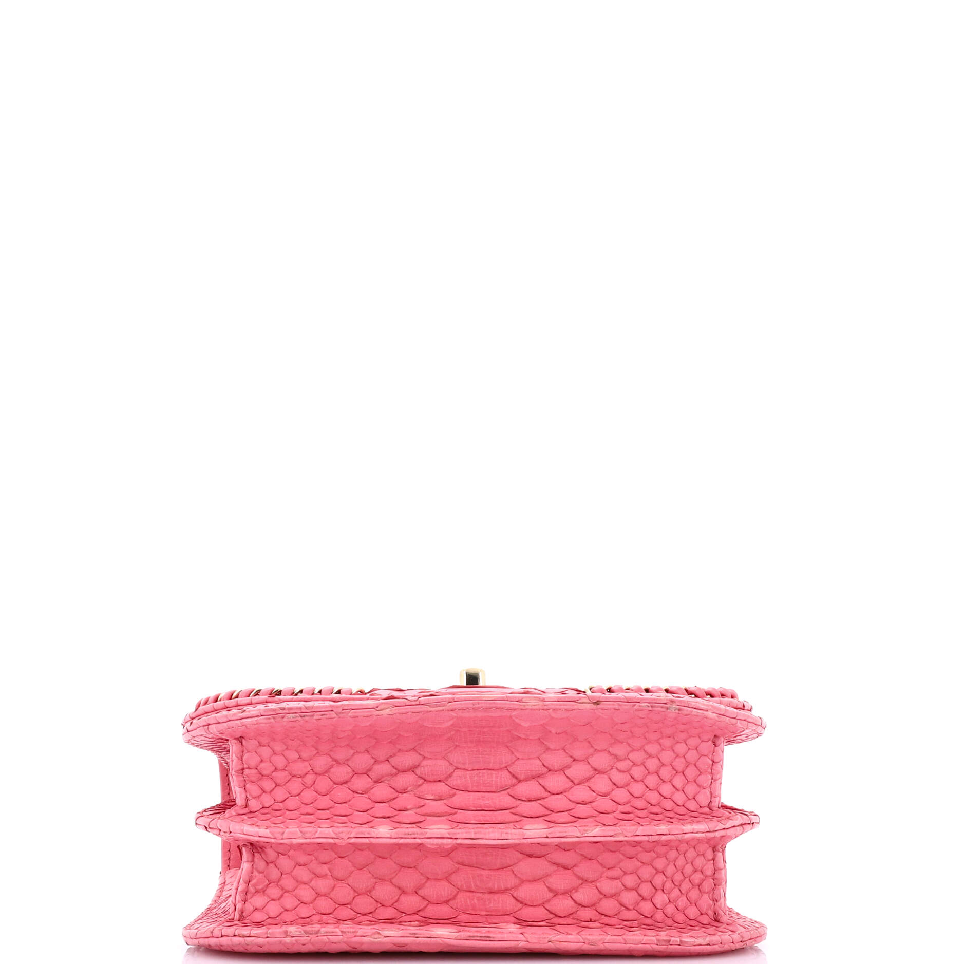Chanel Braided Chic Flap Bag Python Small