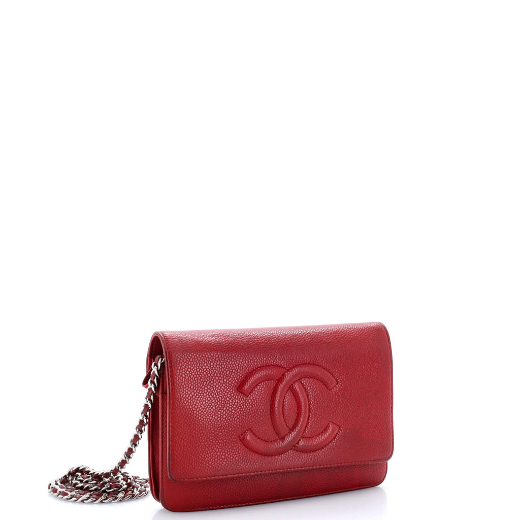 Chanel Timeless Wallet on Chain Caviar
