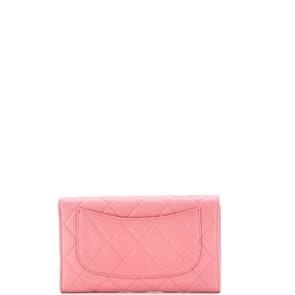 Chanel L-Flap Wallet Quilted Lambskin Long