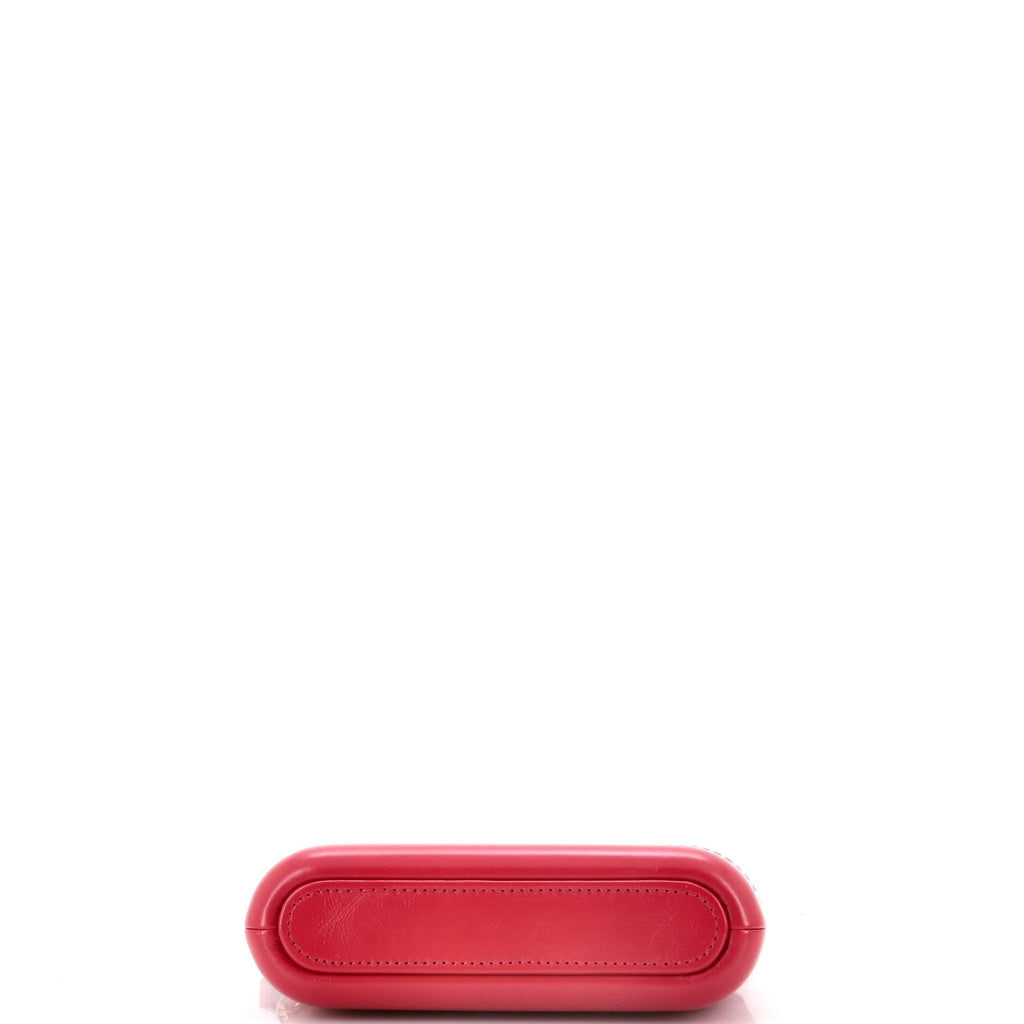 Chanel Gabrielle Double Zip Clutch with Chain Chevron Aged Calfskin