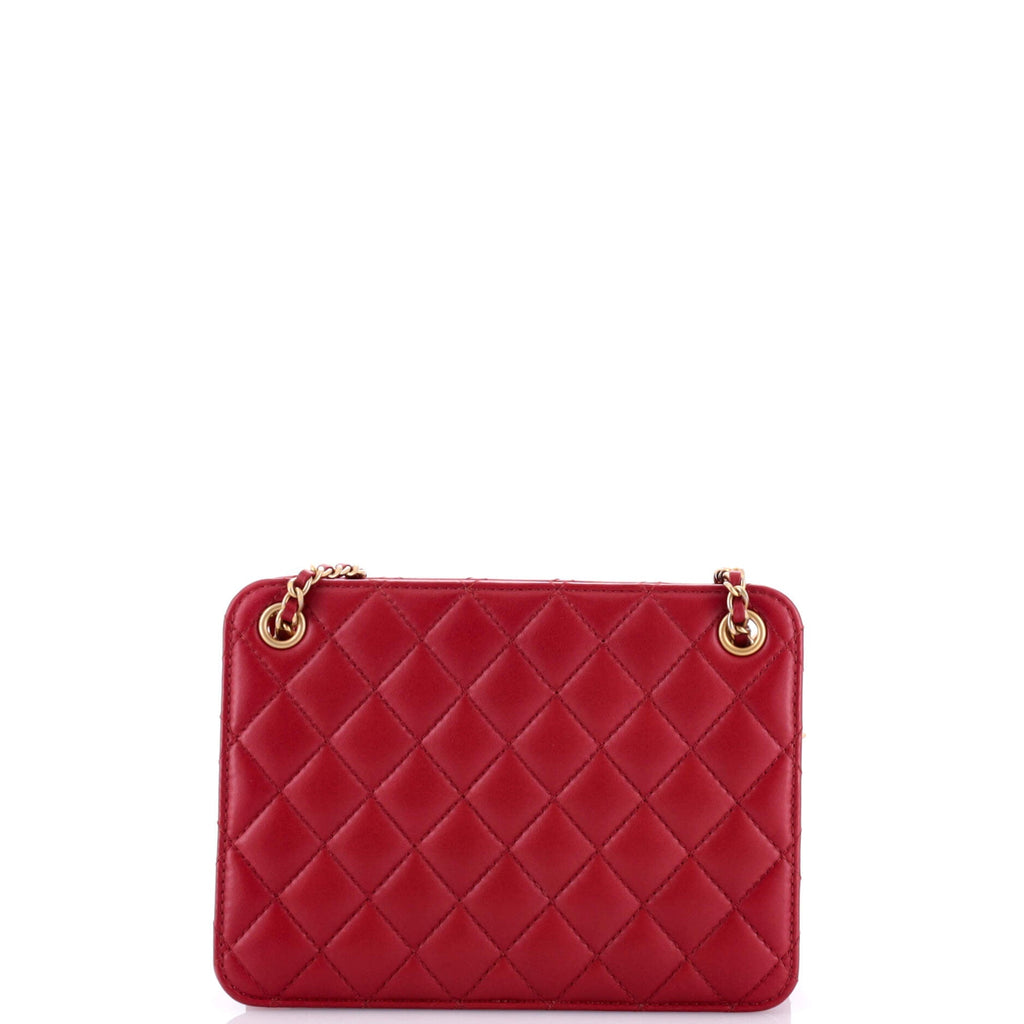 Chanel Once Upon a Time Chain CC Accordion Tote Quilted Calfskin Small