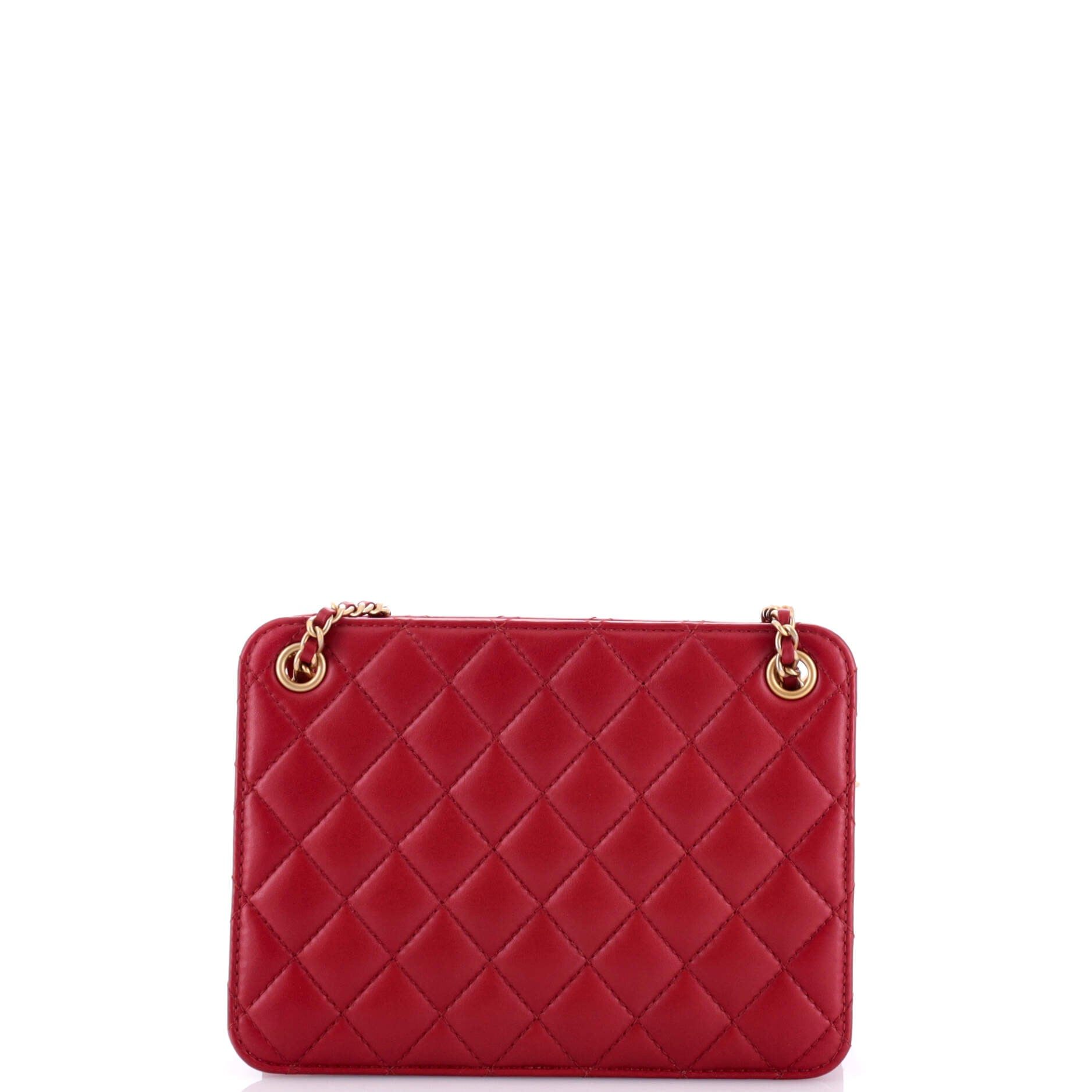 Chanel Once Upon a Time Chain CC Accordion Tote Quilted Calfskin Small