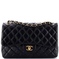 Chanel Classic Double Flap Bag Quilted Lambskin Jumbo