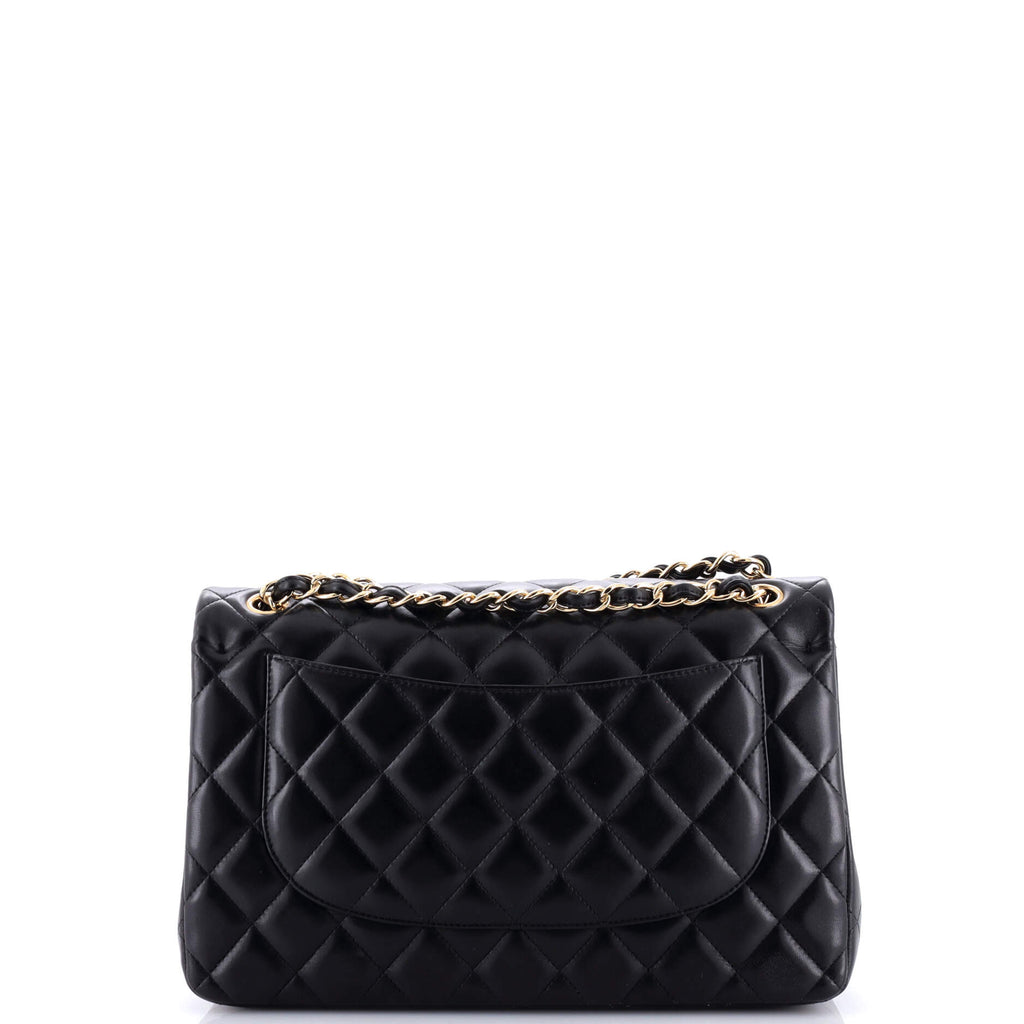 Chanel Classic Double Flap Bag Quilted Lambskin Jumbo