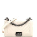 Chanel Boy Flap Bag Chevron Lambskin Old Medium