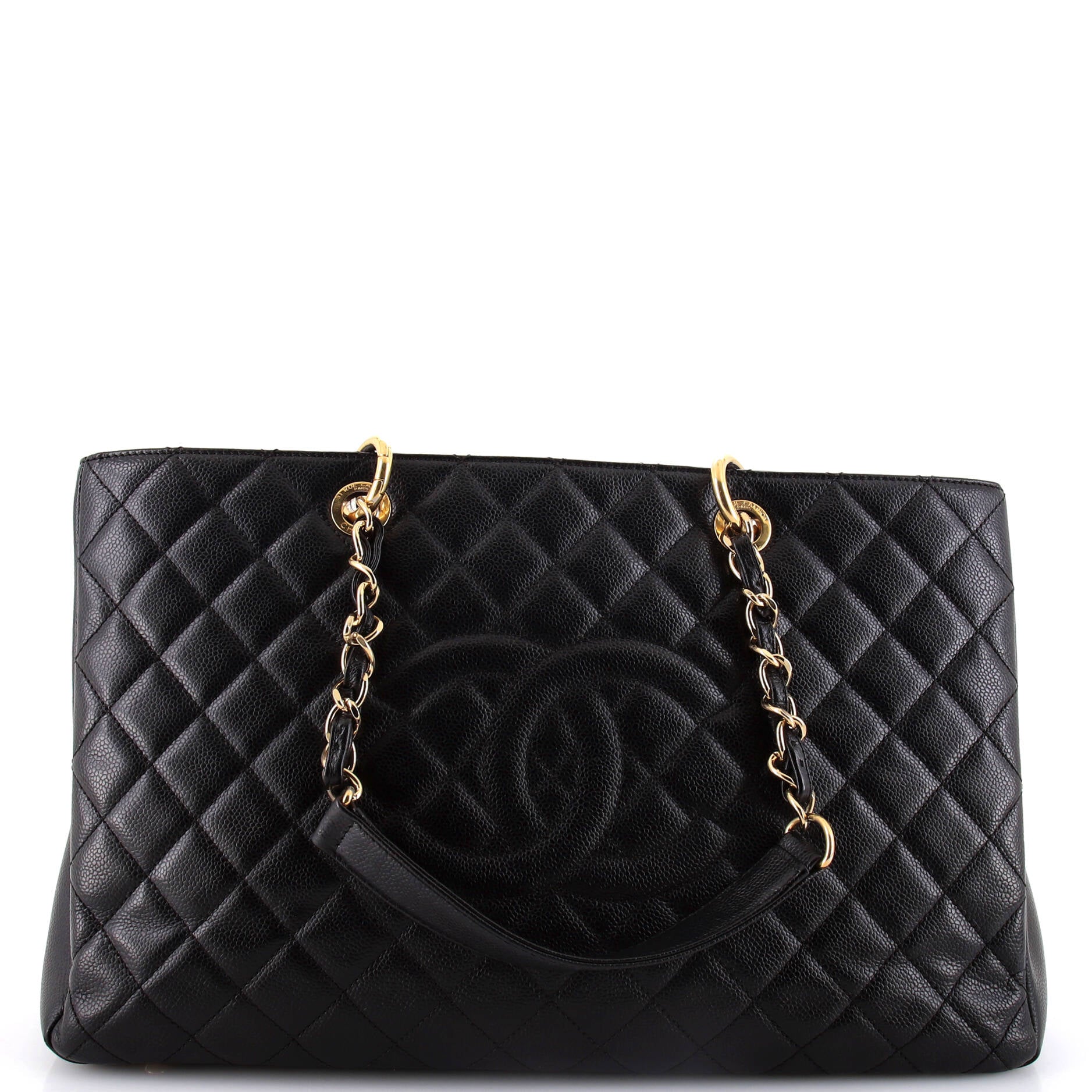 Chanel Grand Shopping Tote Quilted Caviar XL