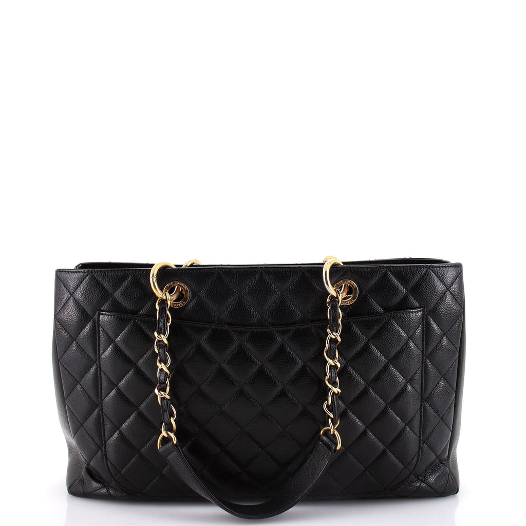 Chanel Grand Shopping Tote Quilted Caviar XL