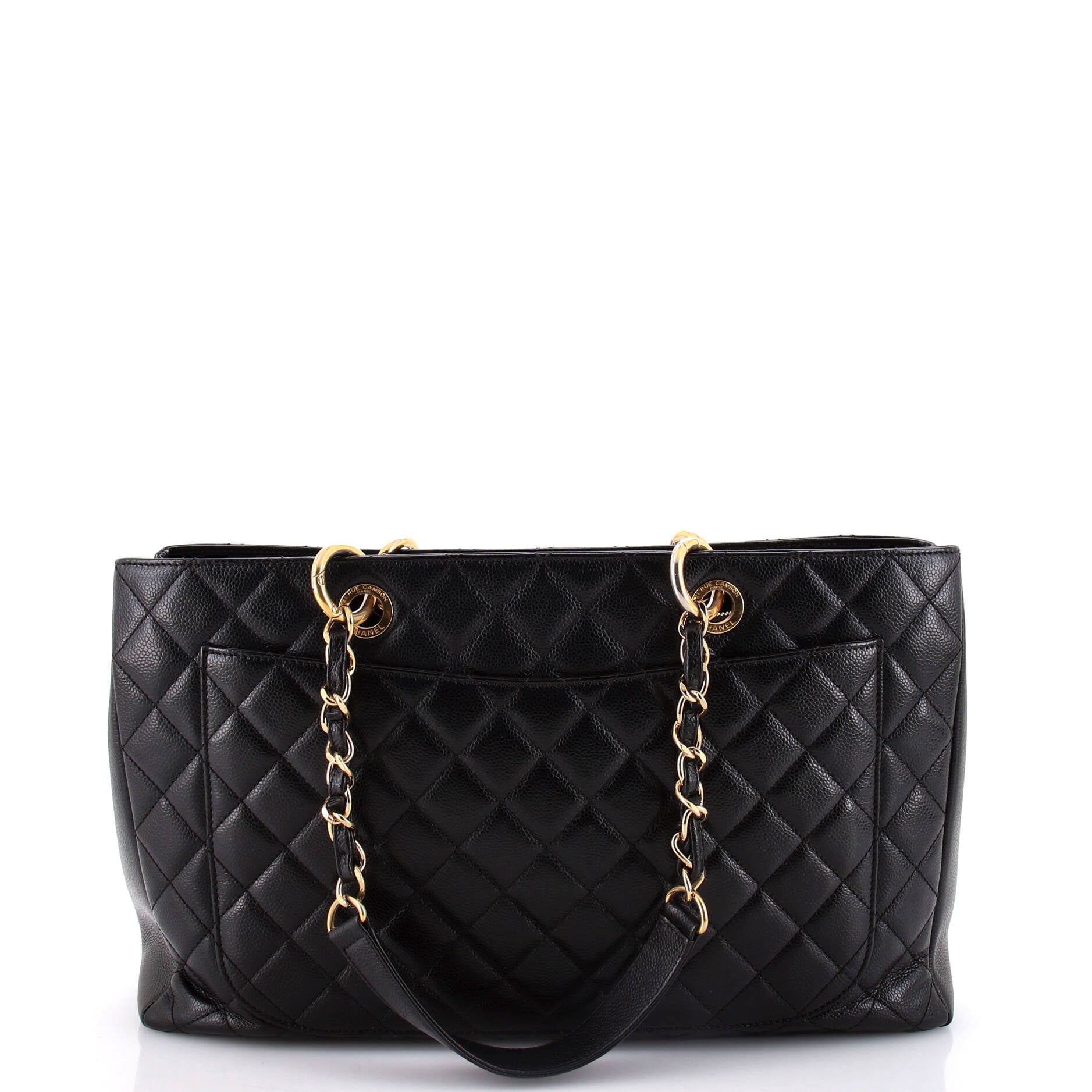 Chanel Grand Shopping Tote Quilted Caviar XL