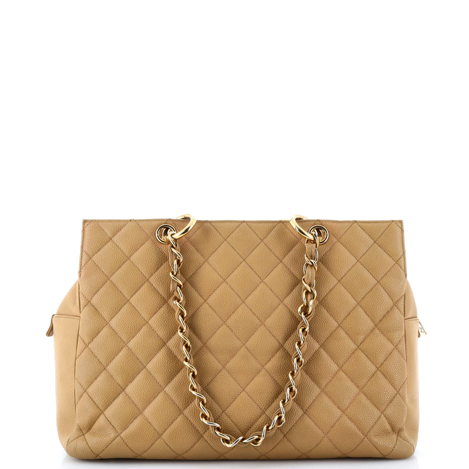 Chanel Grand Timeless Shopping Tote Quilted Caviar