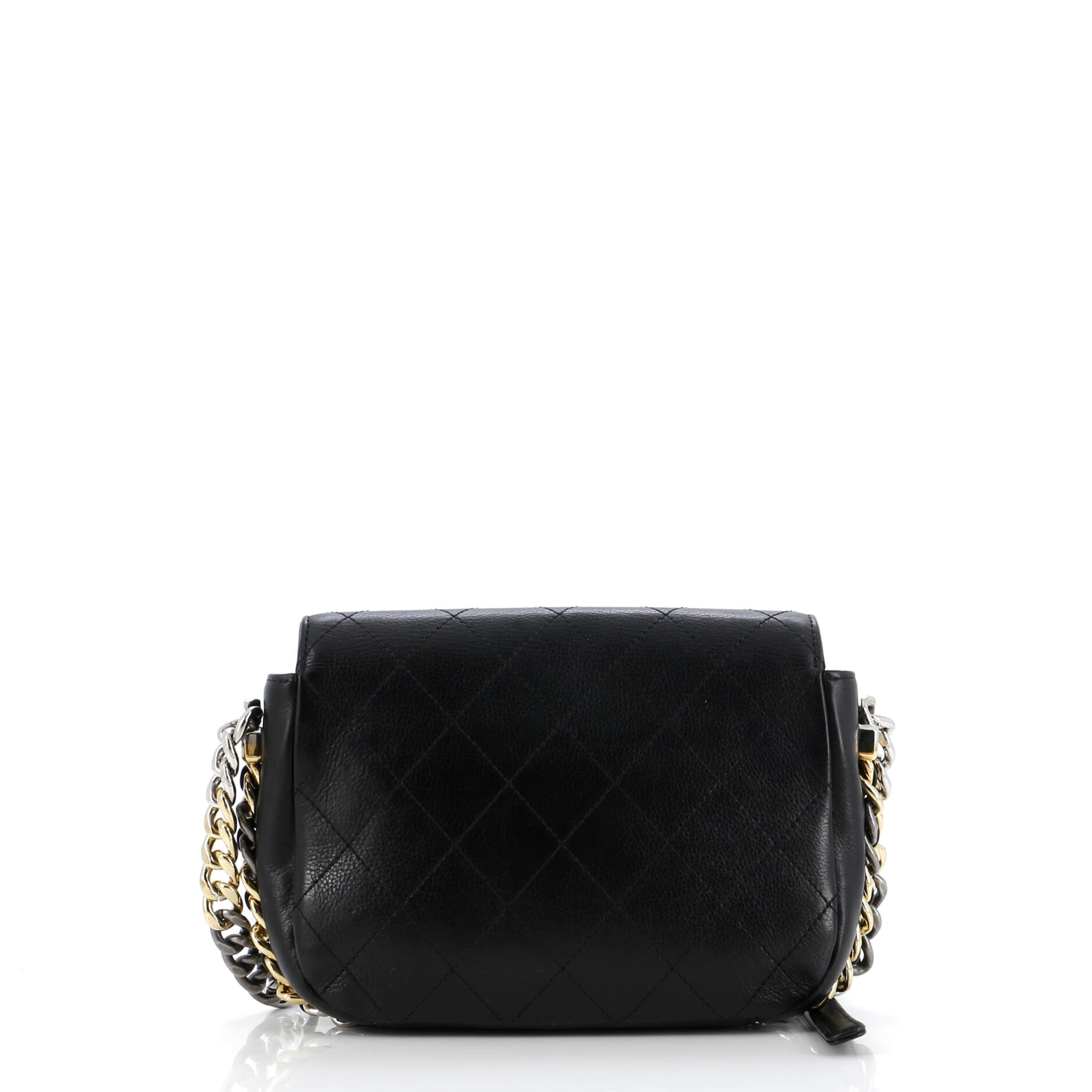 Chanel Two Tone Envelope Flap Bag Quilted Calfskin Medium