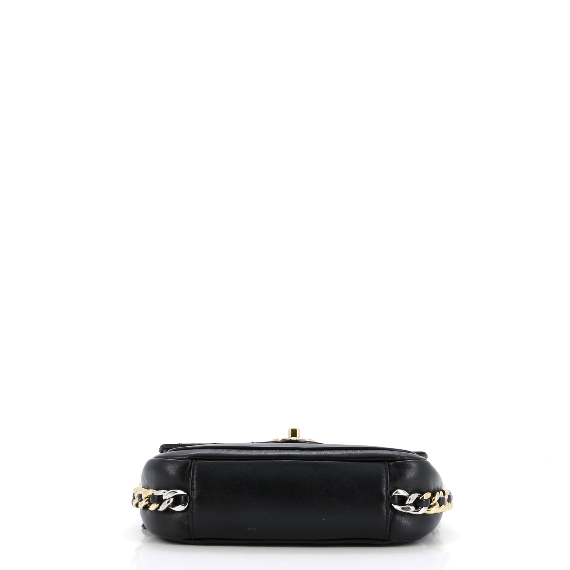 Chanel Two Tone Envelope Flap Bag Quilted Calfskin Medium