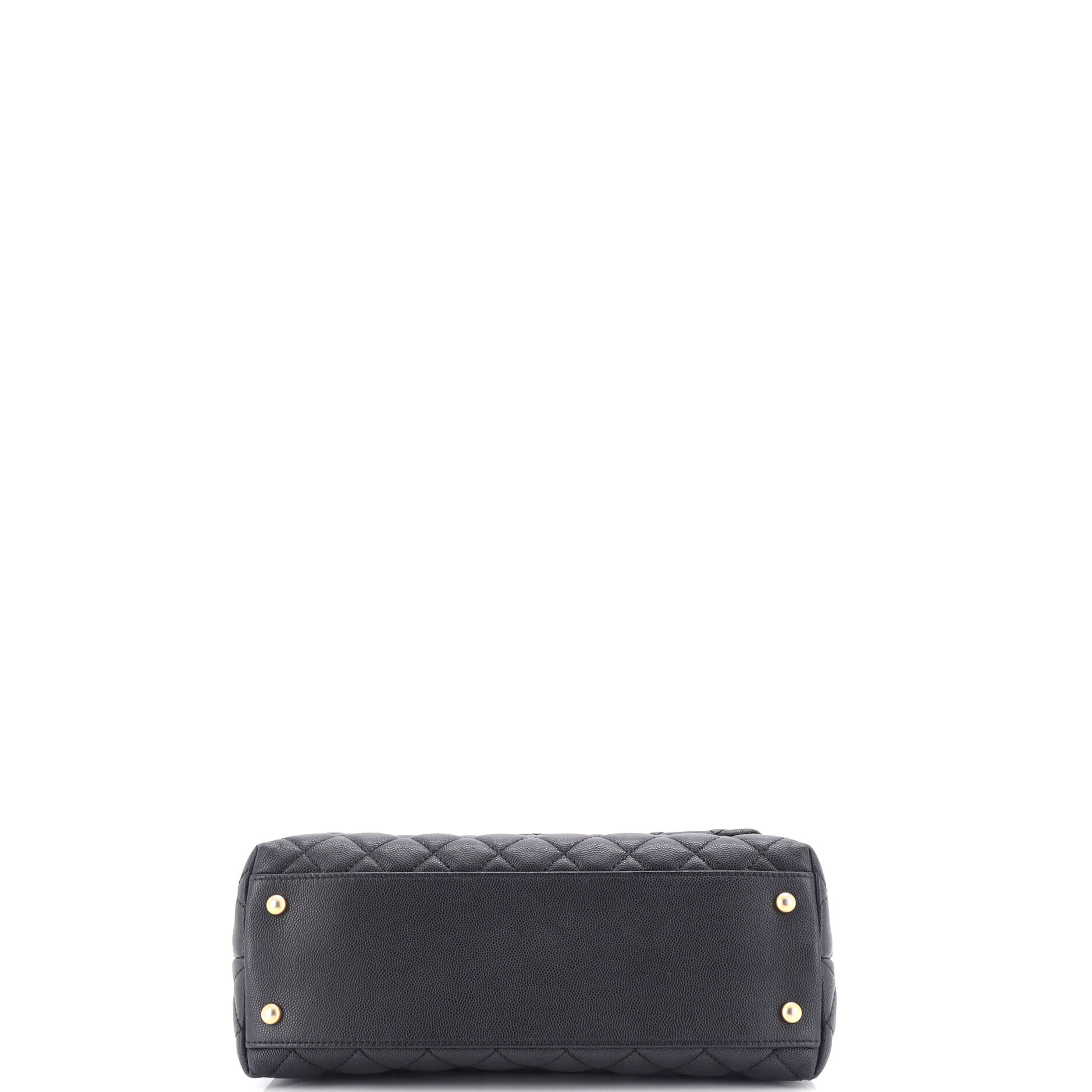 Chanel Coco Top Handle Bag Quilted Caviar Small