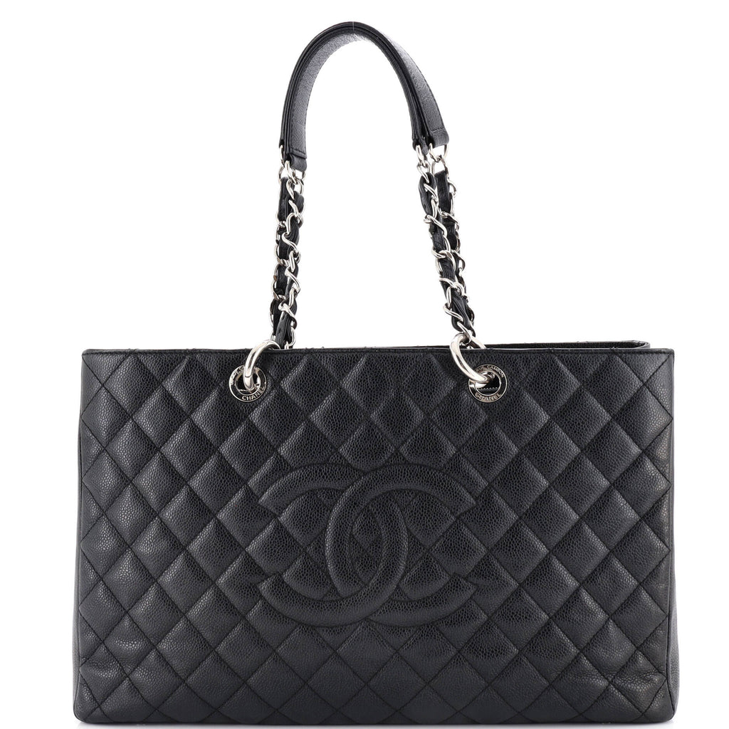 Chanel Grand Shopping Tote Quilted Caviar XL
