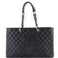 Chanel Grand Shopping Tote Quilted Caviar XL