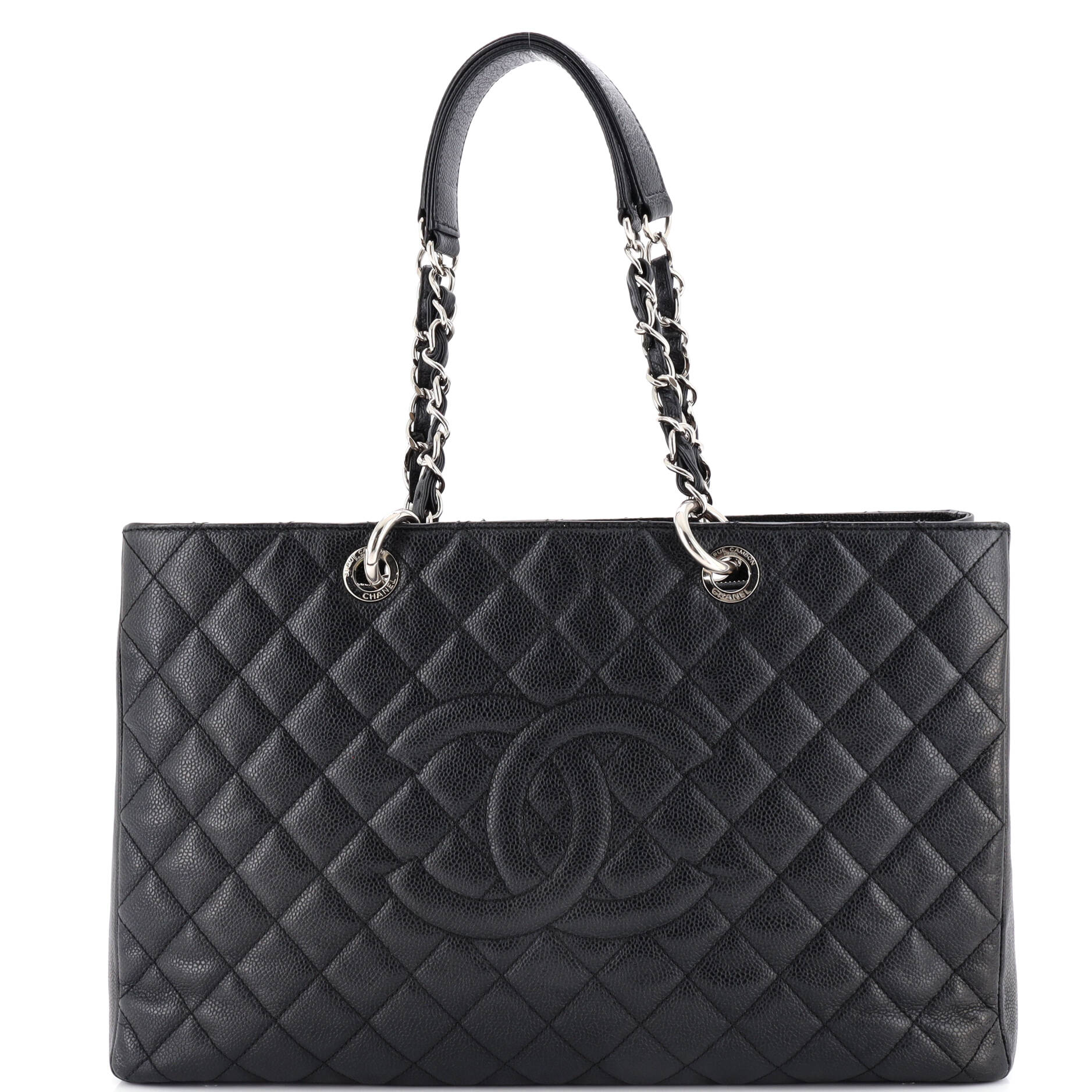 Chanel Grand Shopping Tote Quilted Caviar XL