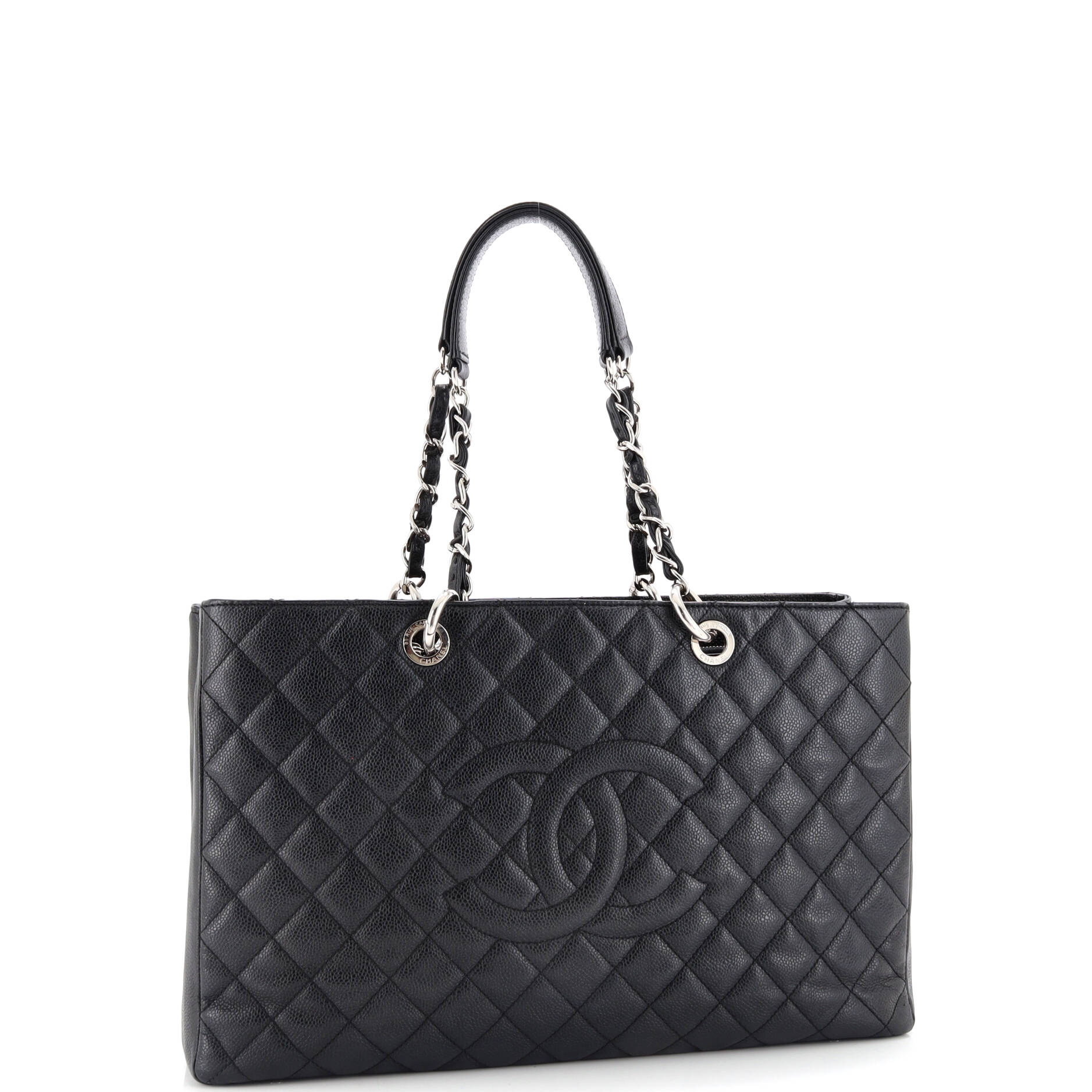 Chanel Grand Shopping Tote Quilted Caviar XL