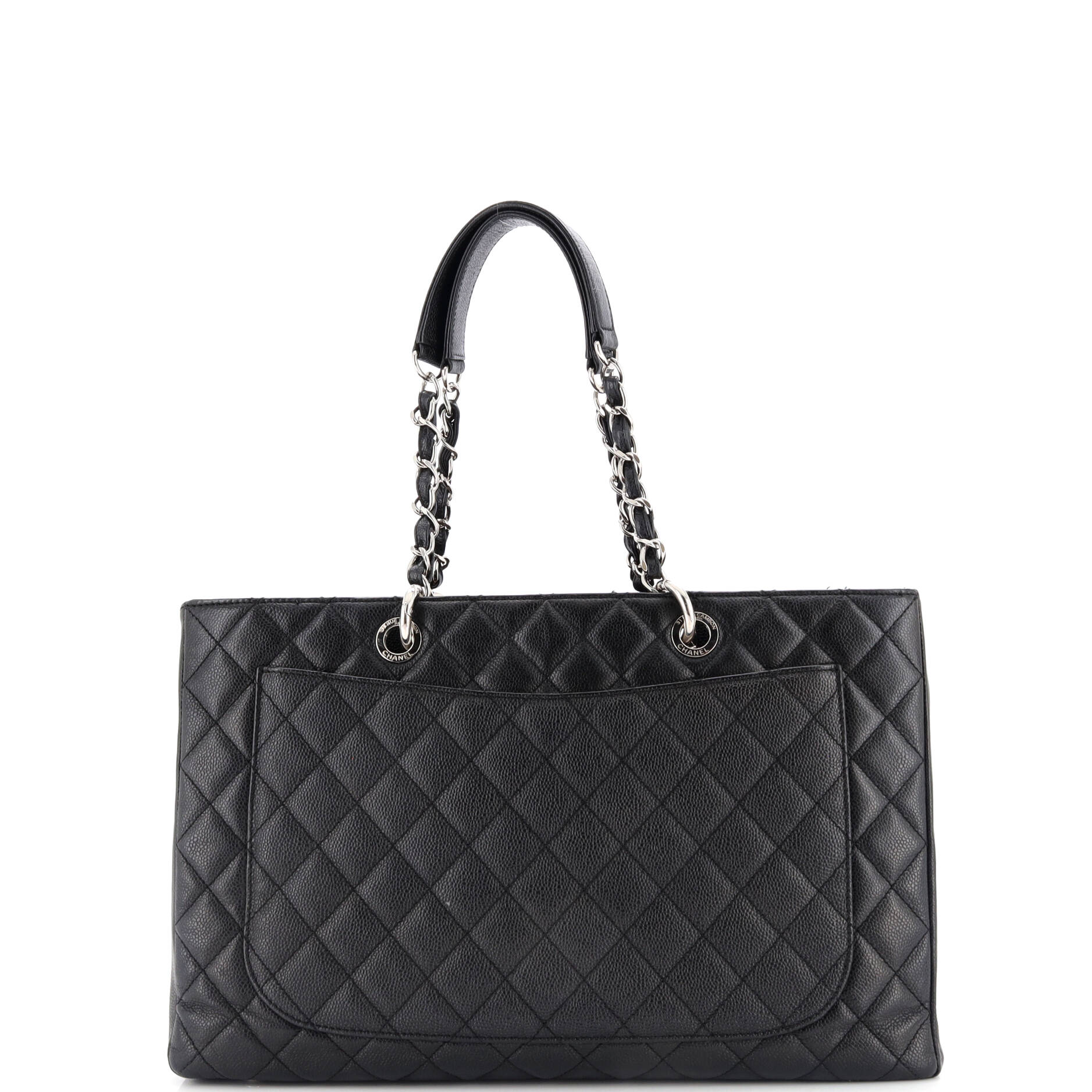 Chanel Grand Shopping Tote Quilted Caviar XL