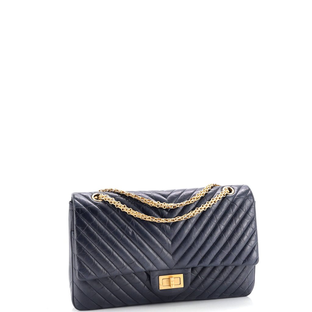Chanel Reissue 2.55 Flap Bag Chevron Aged Calfskin 227