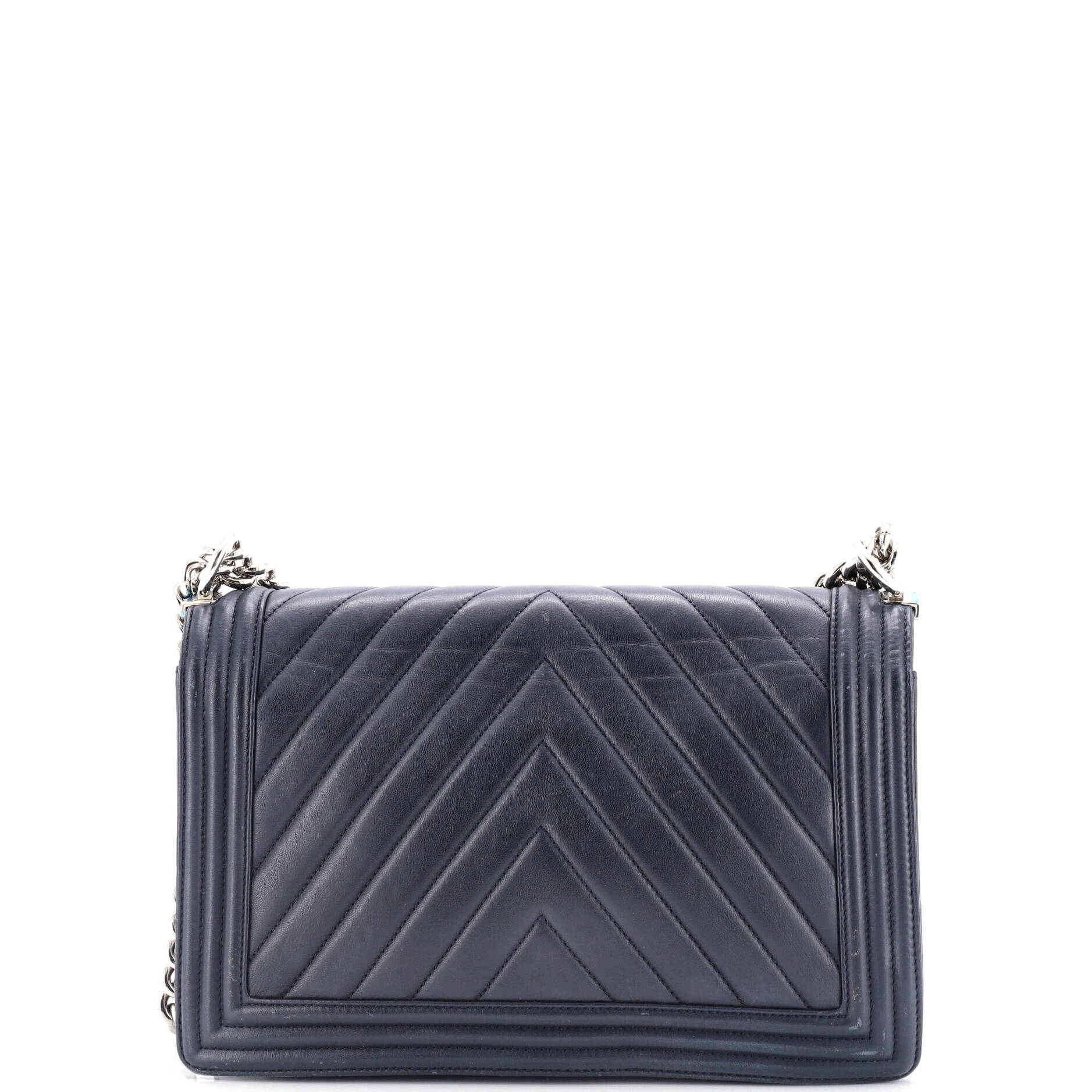 Chanel Boy Flap Bag Chevron Calfskin New Medium
