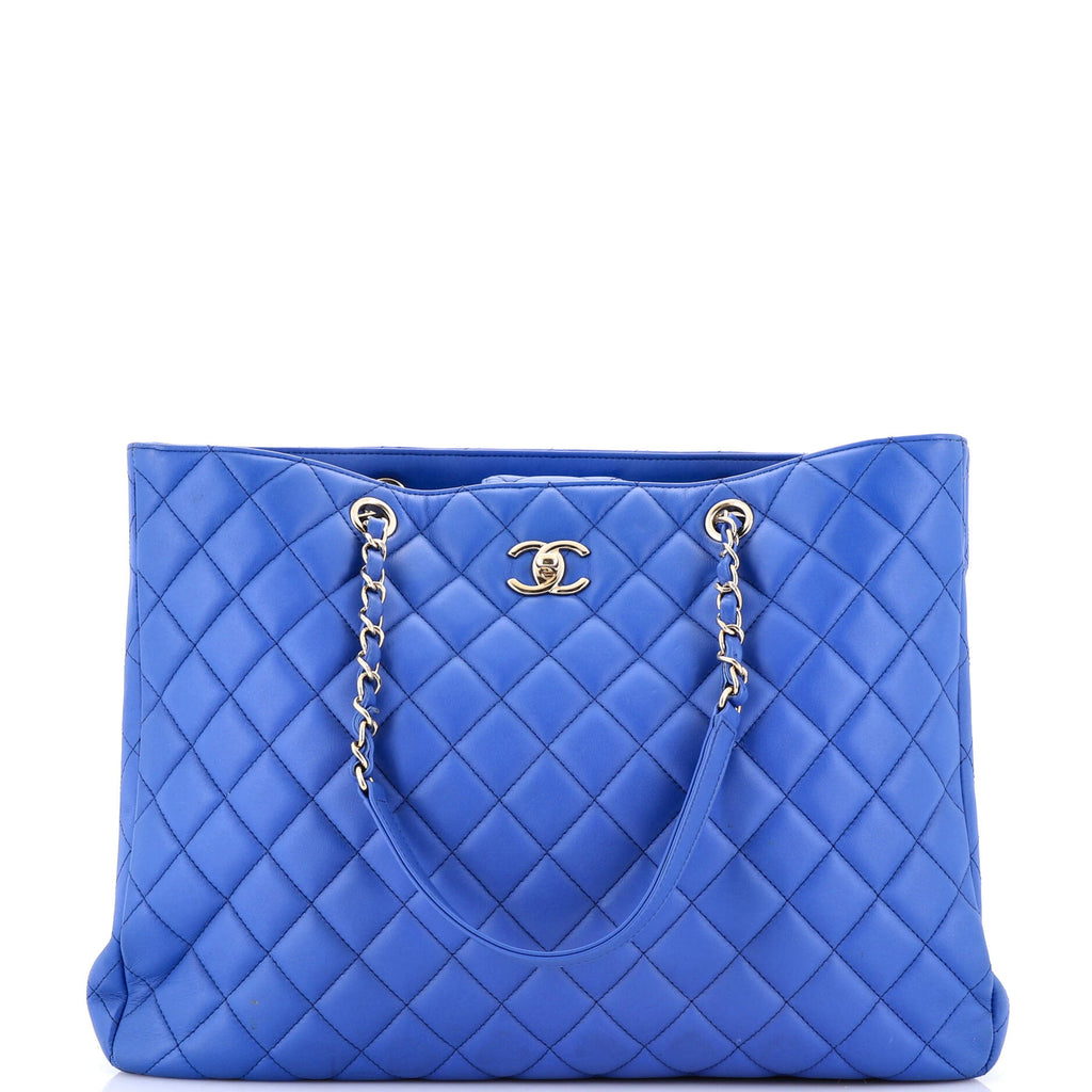 Chanel Classic CC Shopping Tote Quilted Calfskin Large