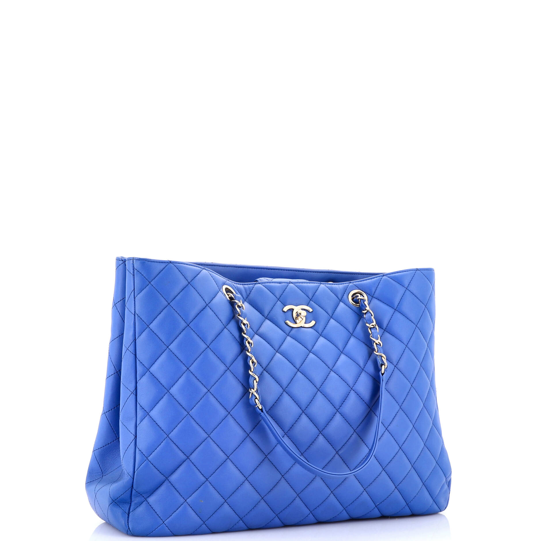 Chanel Classic CC Shopping Tote Quilted Calfskin Large