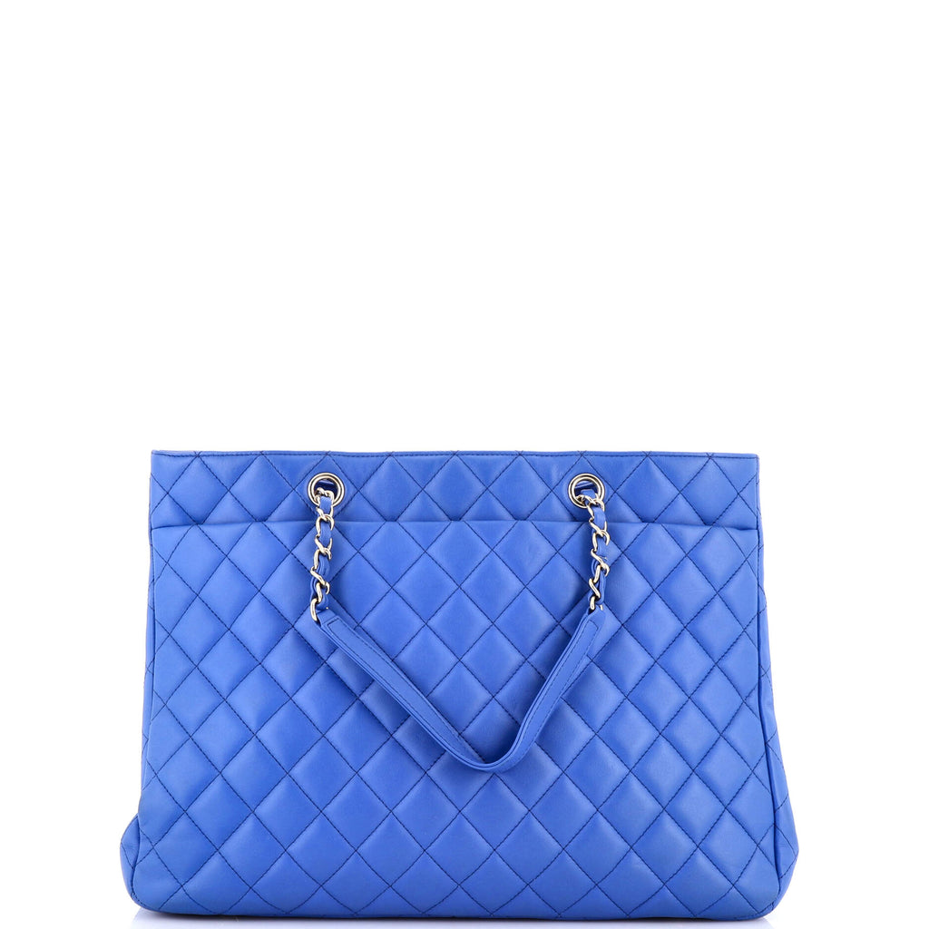 Chanel Classic CC Shopping Tote Quilted Calfskin Large