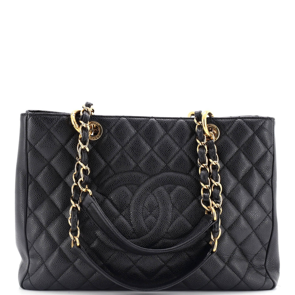 Chanel Grand Shopping Tote Quilted Caviar