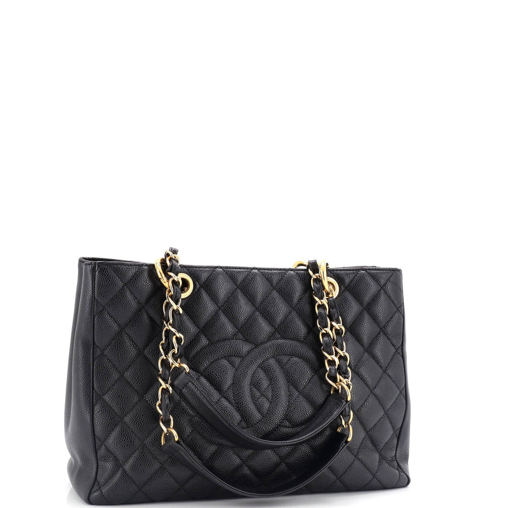 Chanel Grand Shopping Tote Quilted Caviar