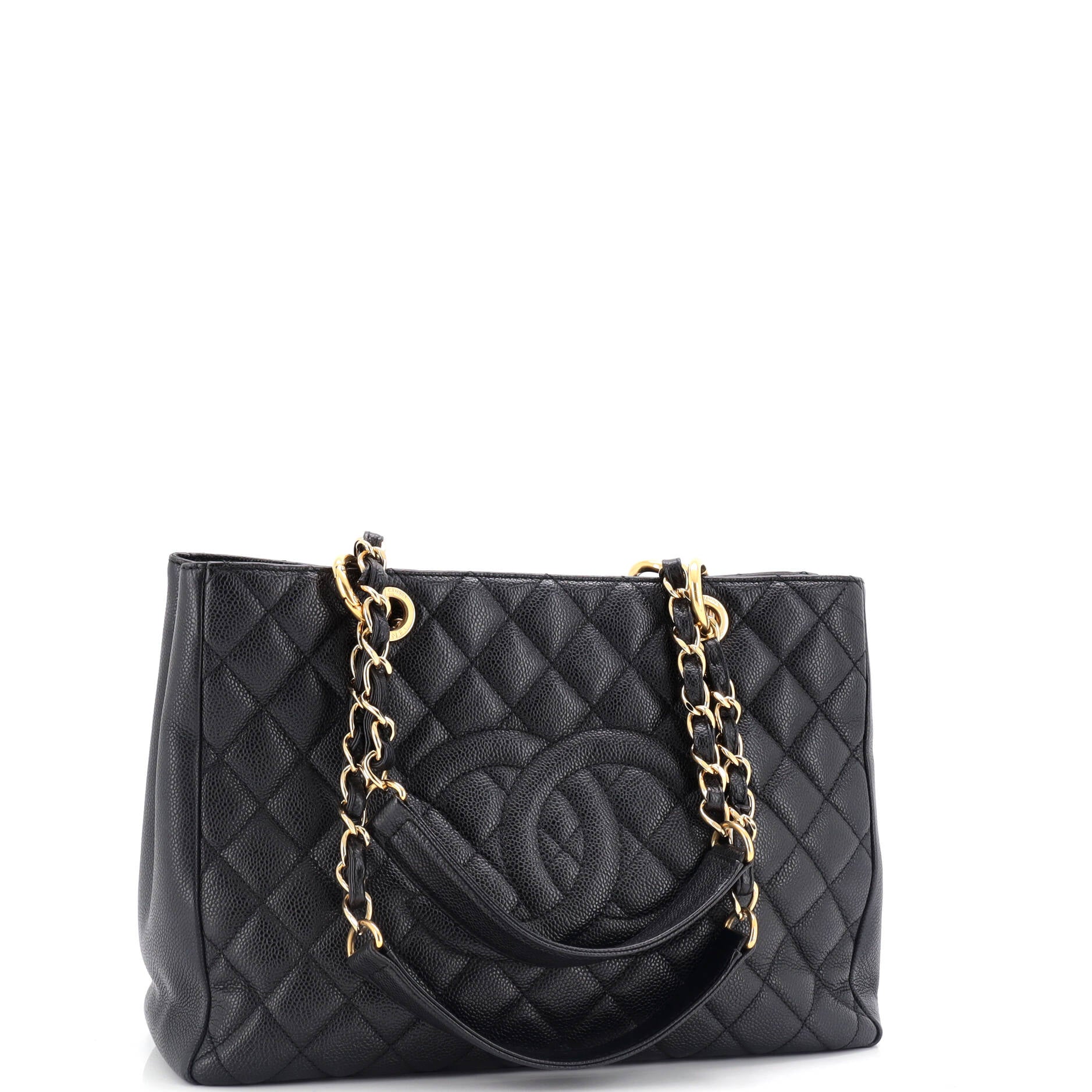 Chanel Grand Shopping Tote Quilted Caviar