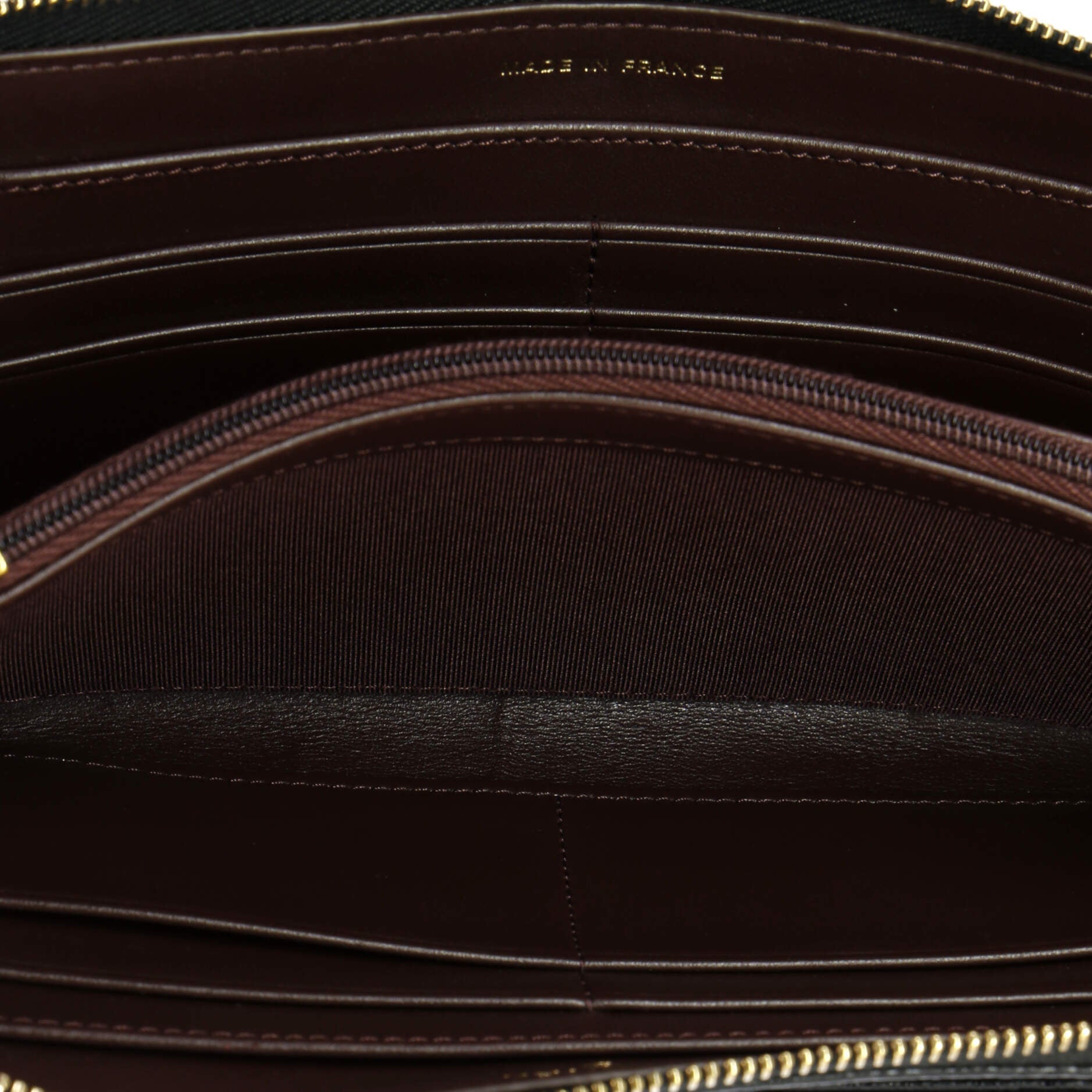 Chanel Zip Around Organizer Wallet Quilted Caviar Large