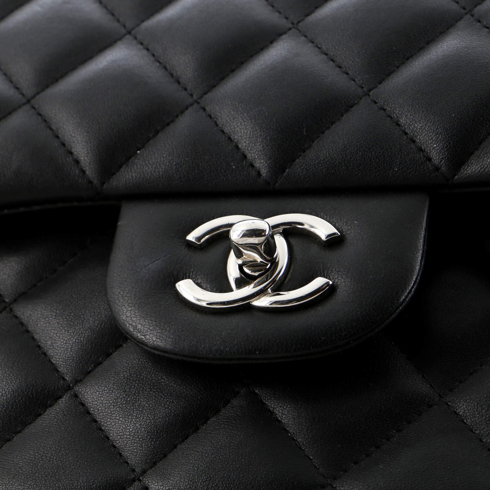 Chanel Classic Double Flap Bag Quilted Lambskin Jumbo