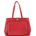 Chanel Business Affinity Tote Quilted Caviar Large