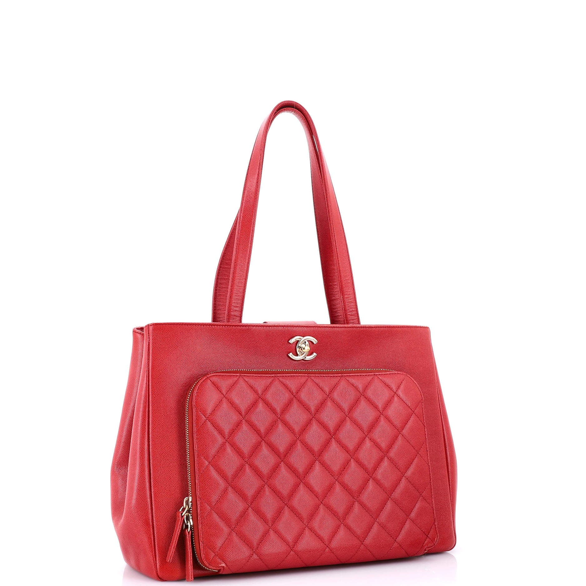 Chanel Business Affinity Tote Quilted Caviar Large