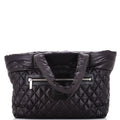 Chanel Coco Cocoon Zipped Tote Quilted Nylon Large