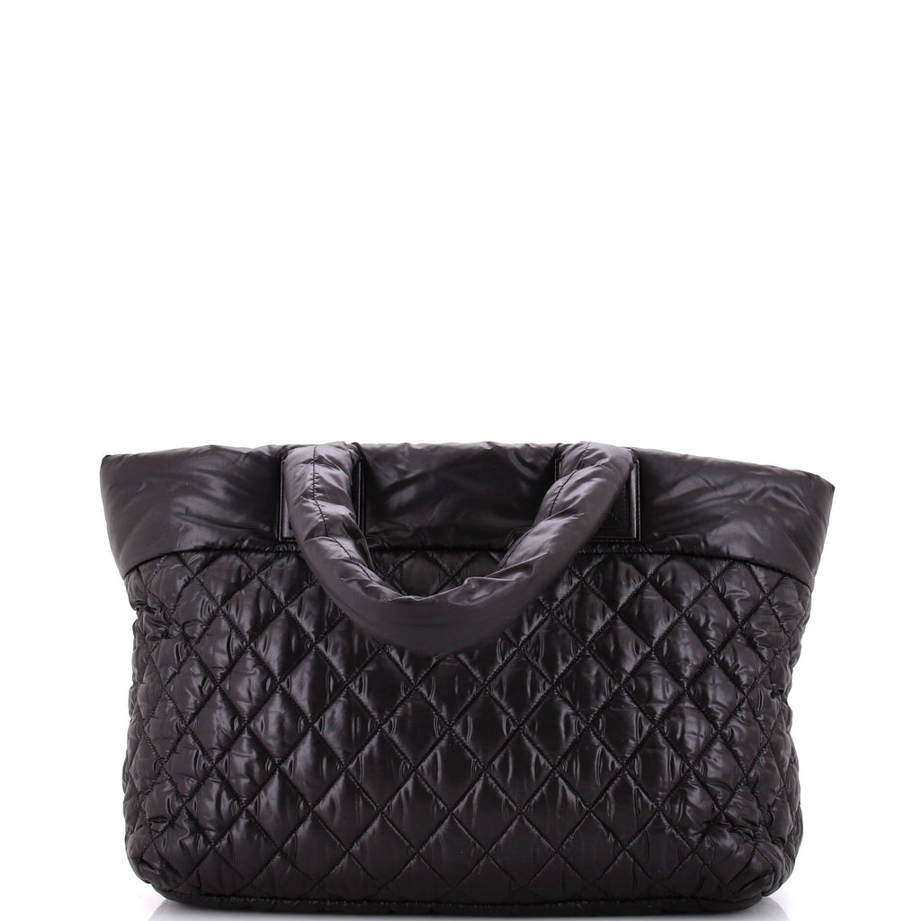 Chanel Coco Cocoon Zipped Tote Quilted Nylon Large