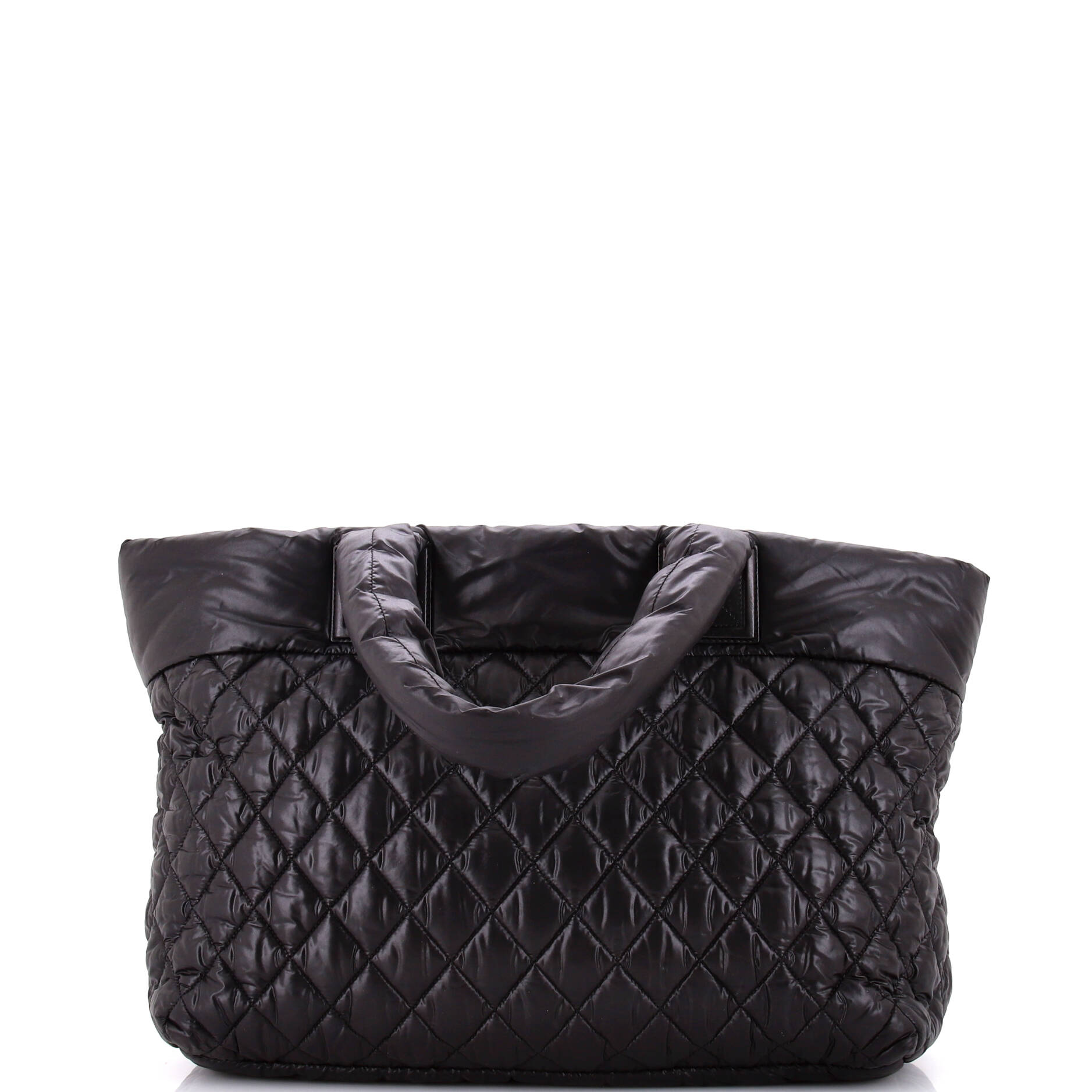 Chanel Coco Cocoon Zipped Tote Quilted Nylon Large