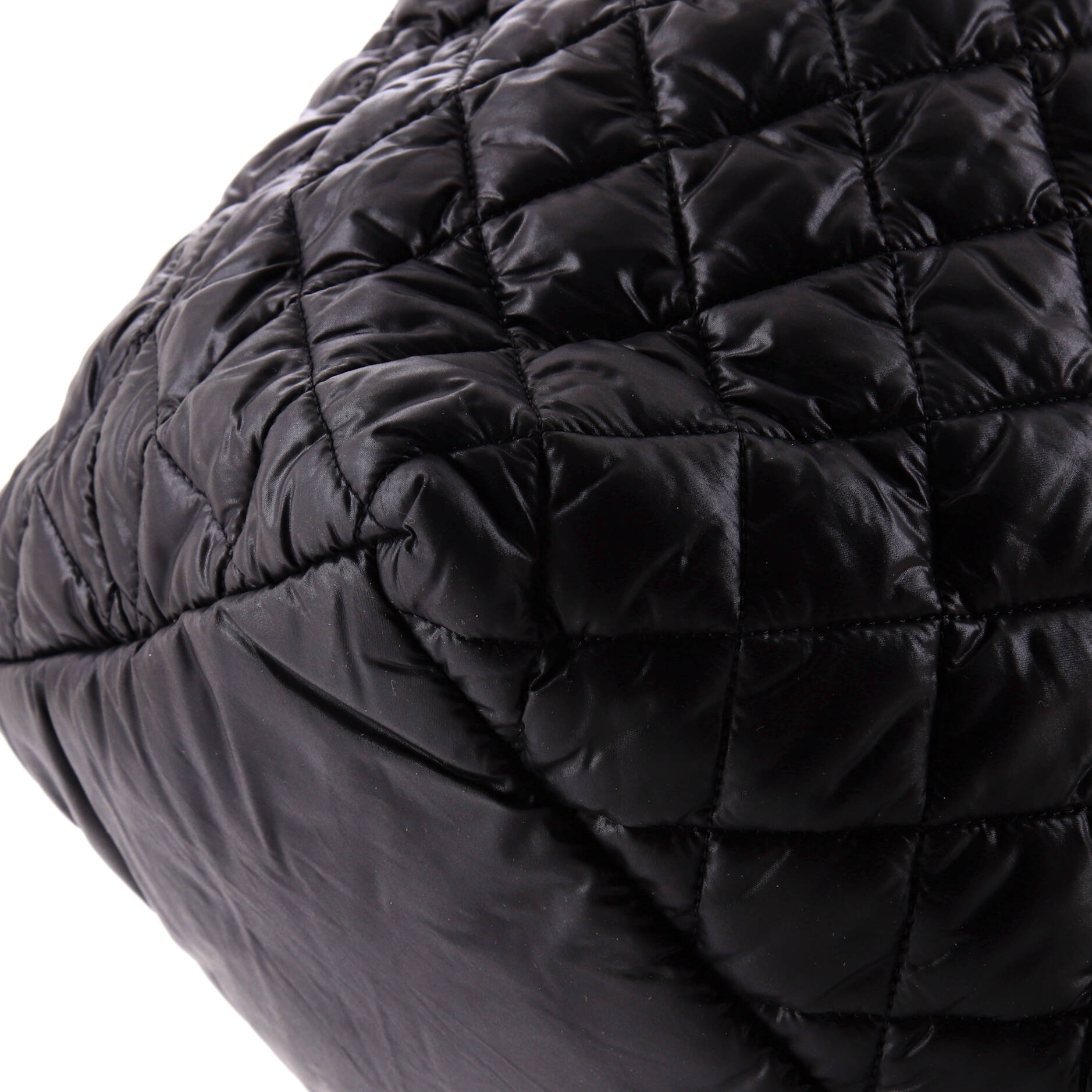 Chanel Coco Cocoon Zipped Tote Quilted Nylon Large