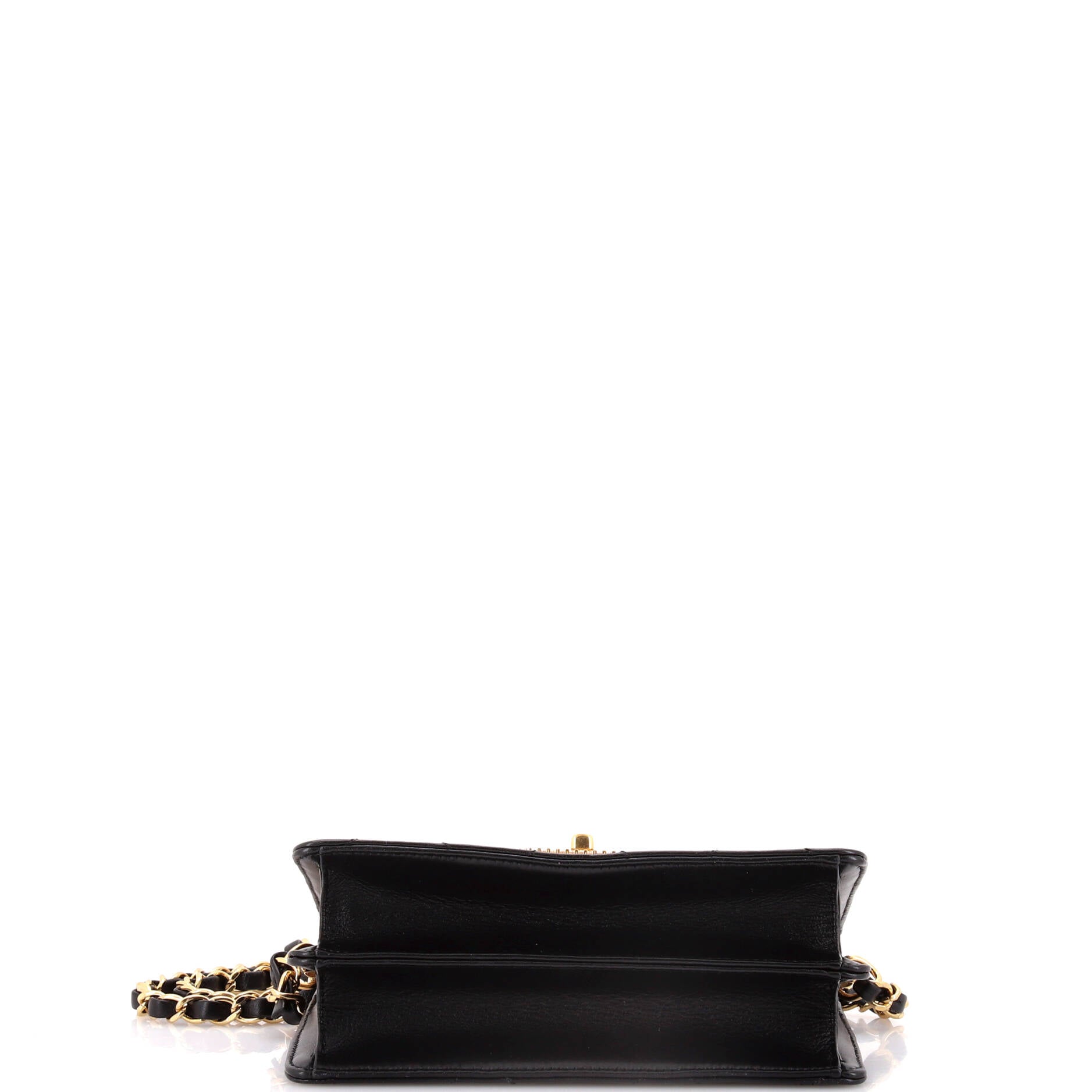 Chanel Crystal Geometric Frame CC Flap Bag Quilted Calfskin Mini
