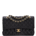 Chanel Classic Double Flap Bag Quilted Caviar Medium