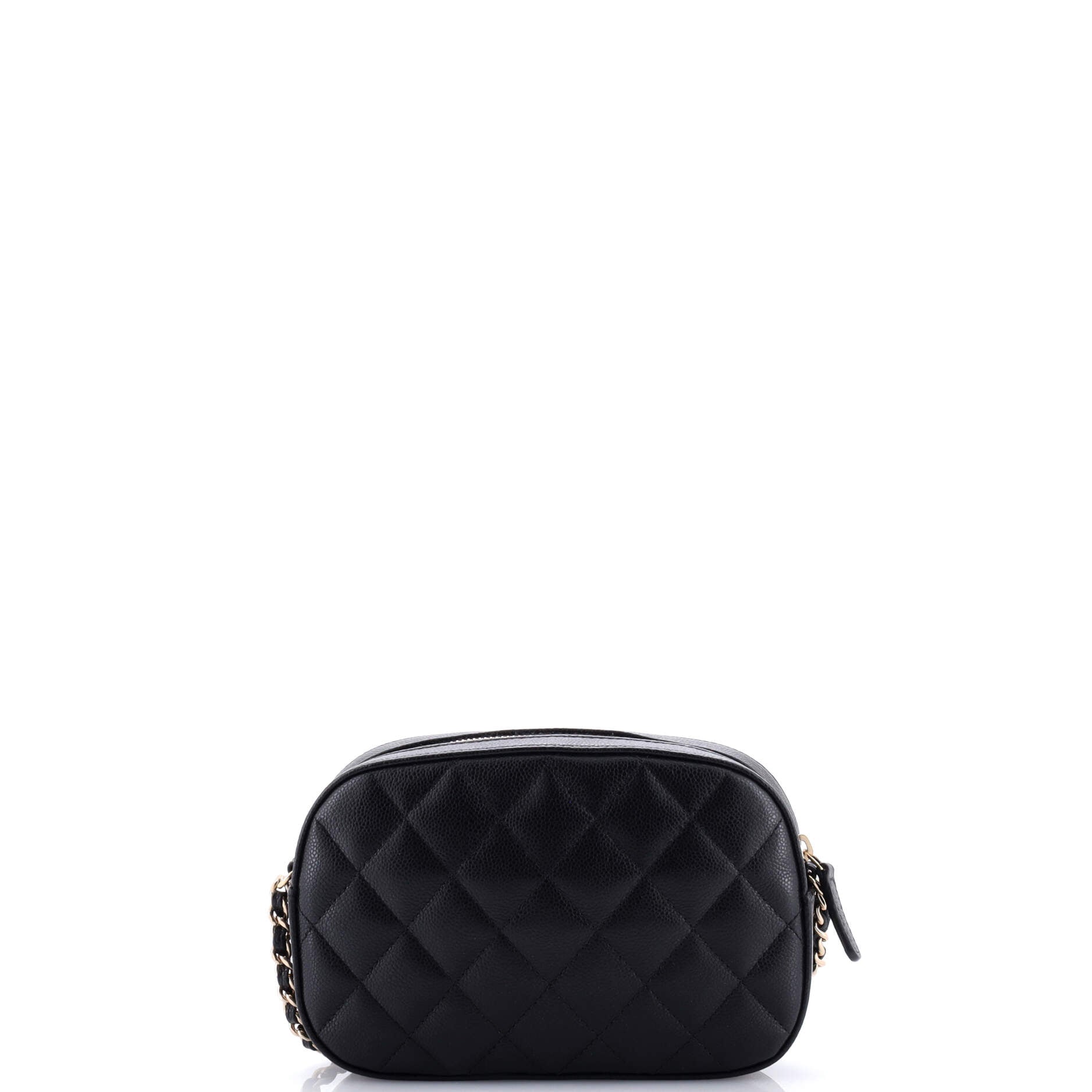 Chanel Slip Pocket Camera Case Bag Quilted Caviar Mini