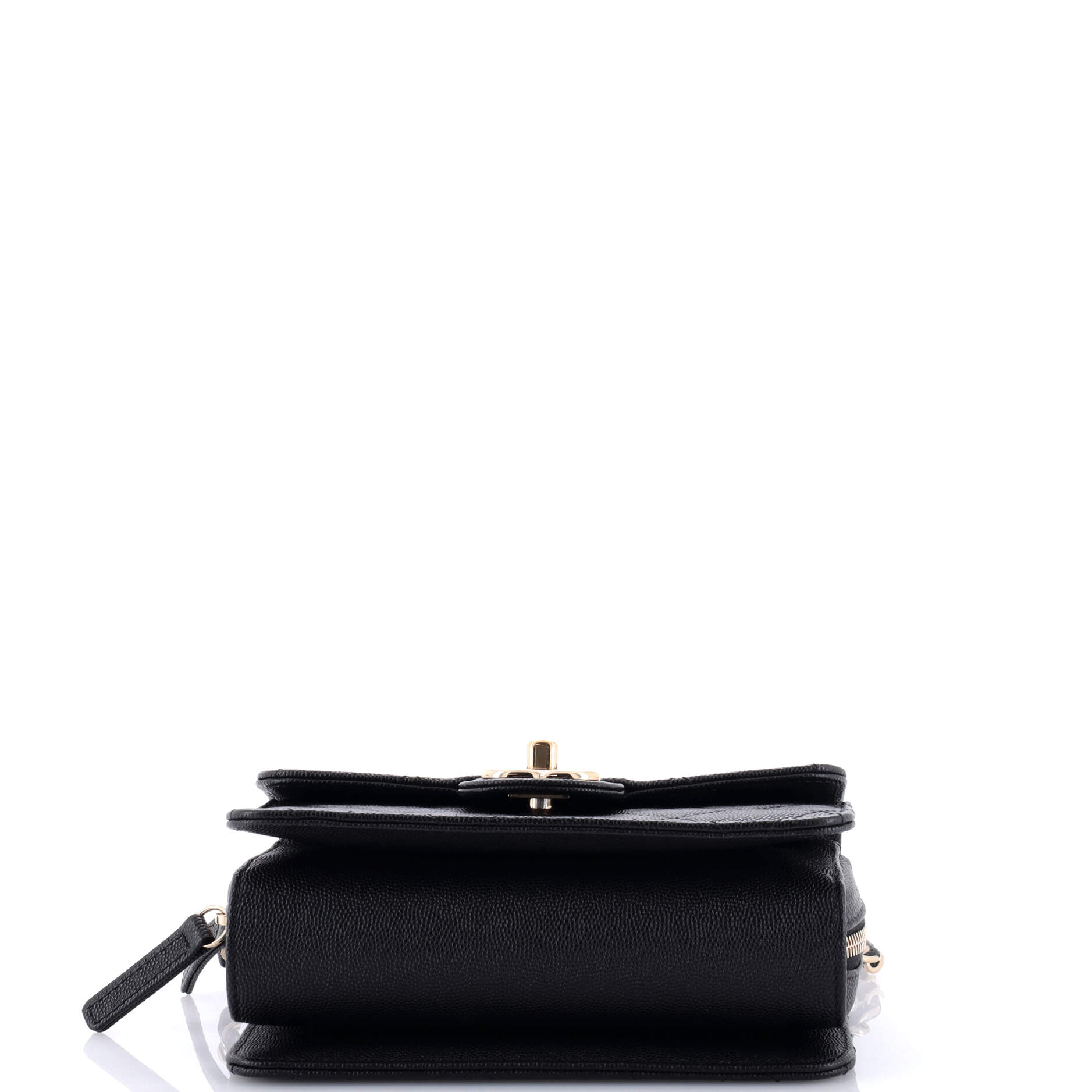 Chanel Like a Wallet Flap Bag Quilted Caviar Mini