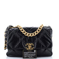Chanel 19 Flap Bag Quilted Leather Large