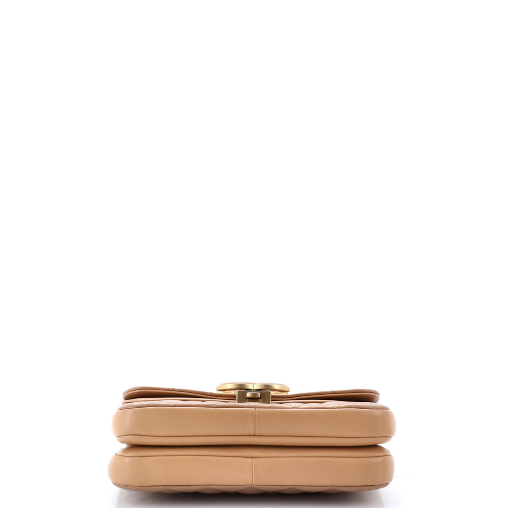 Chanel CC Chic Double Flap Bag Quilted Lambskin Small