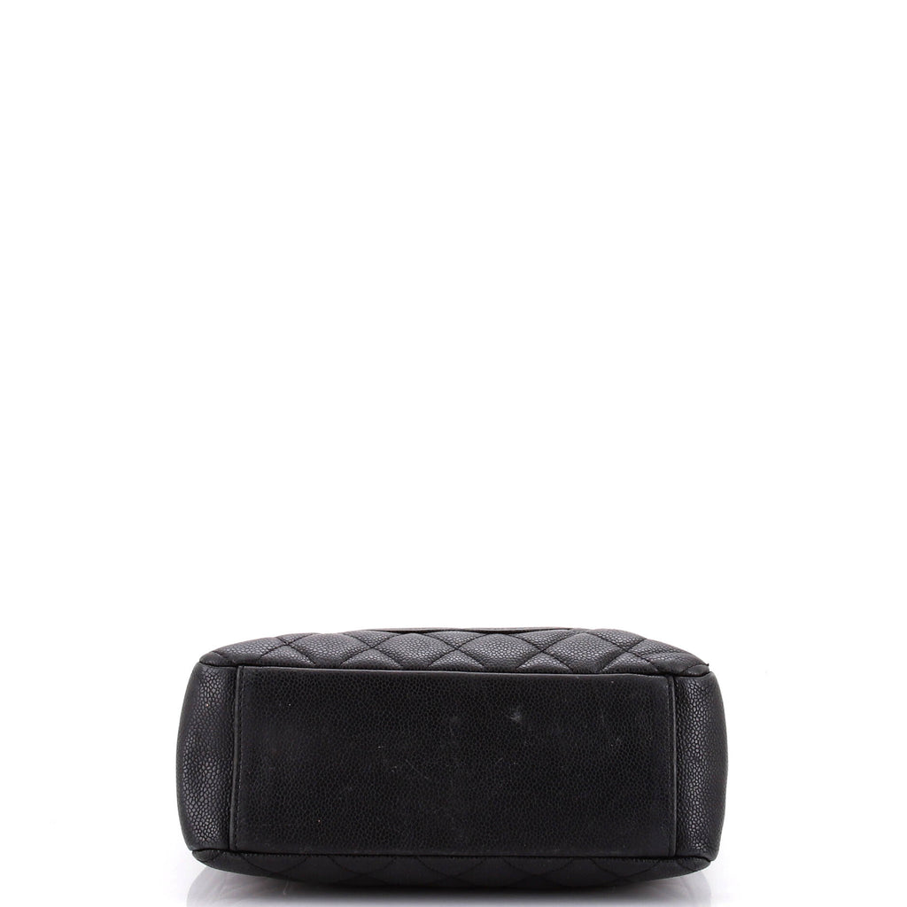 Chanel Petite Shopping Tote Quilted Caviar Large