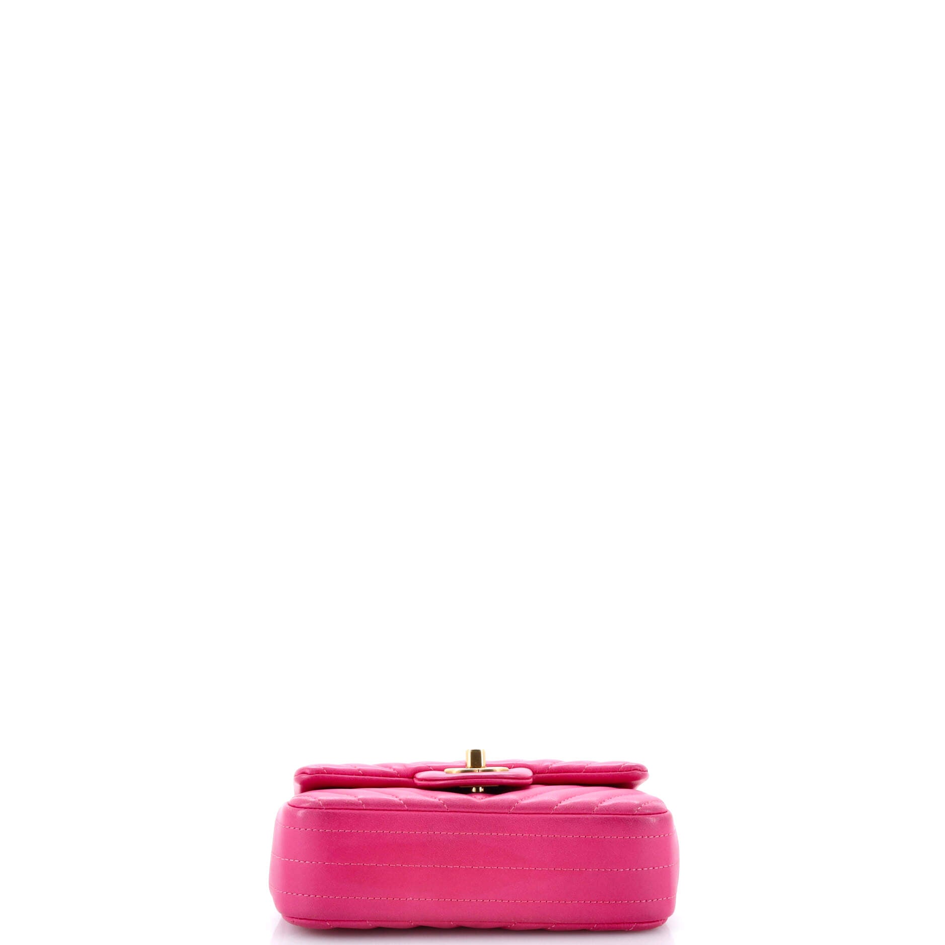 Chanel Classic Single Flap Bag Chevron Lambskin Extra Mini