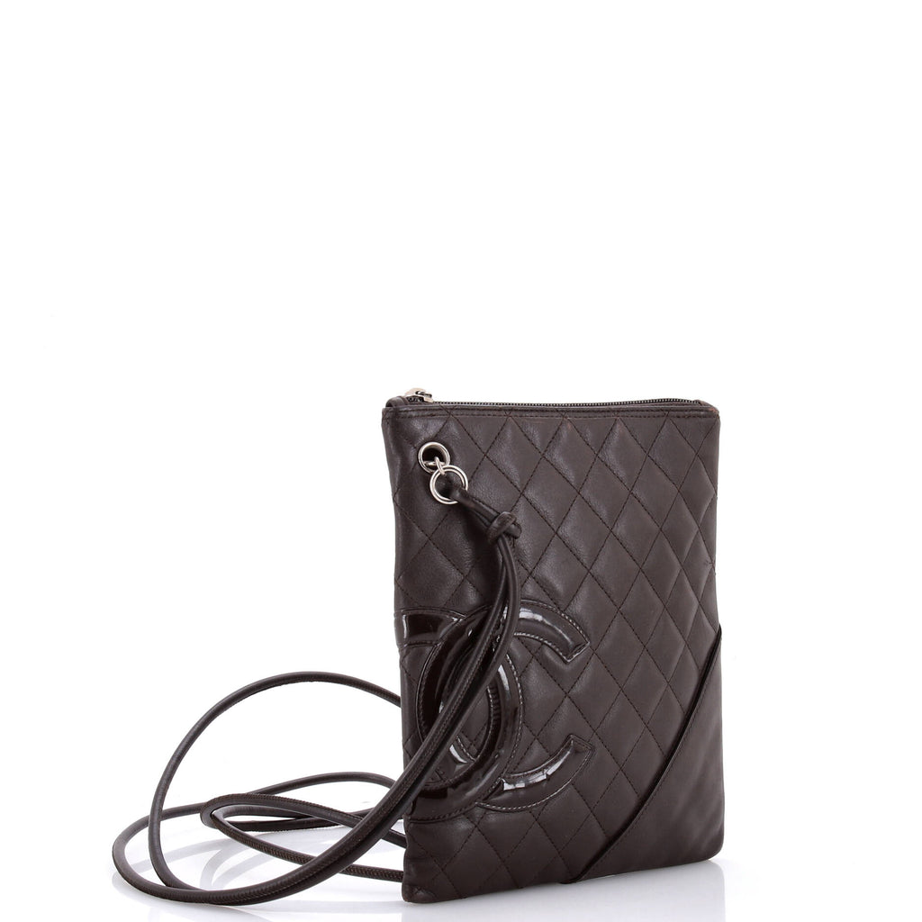 Chanel Cambon Flat Messenger Quilted Leather