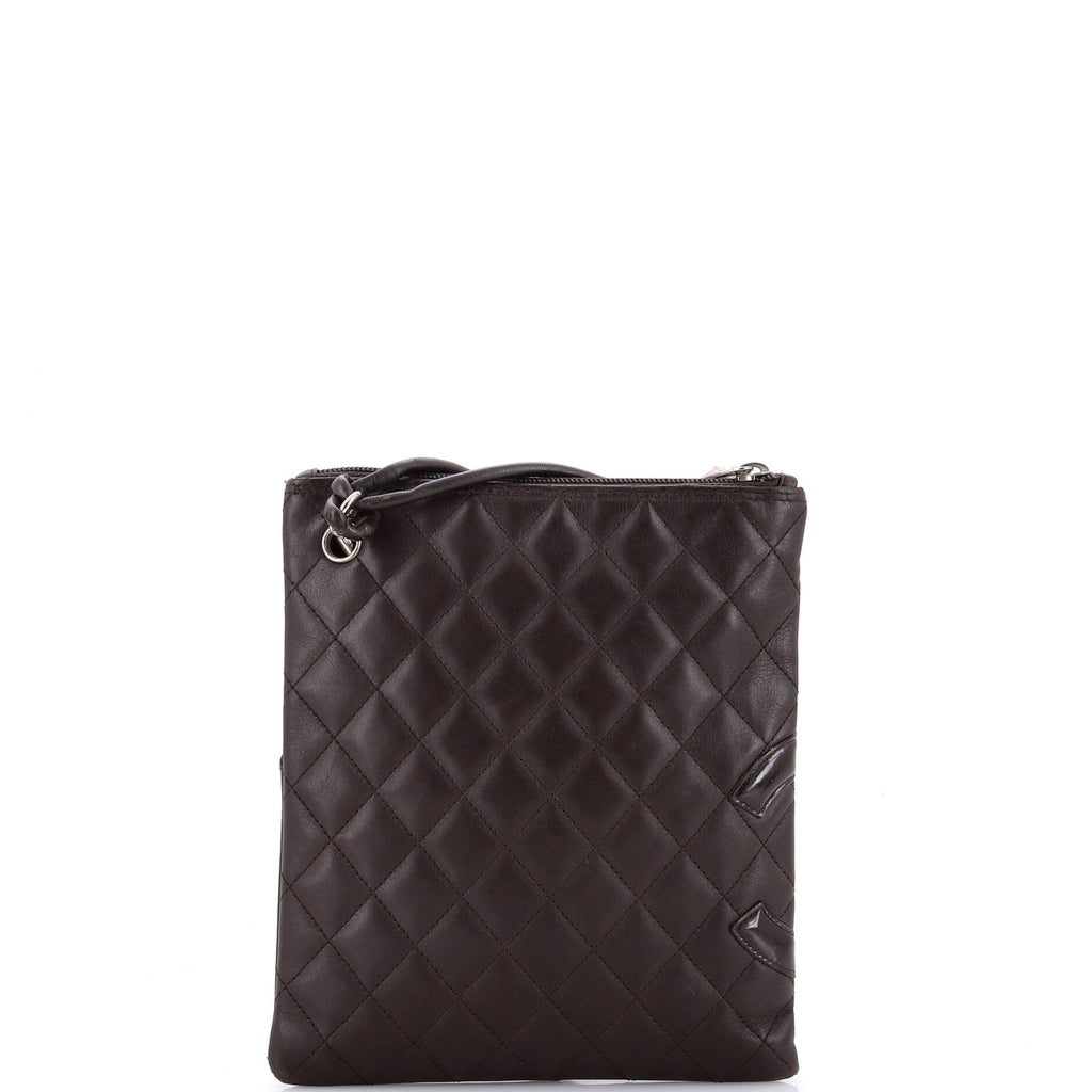 Chanel Cambon Flat Messenger Quilted Leather