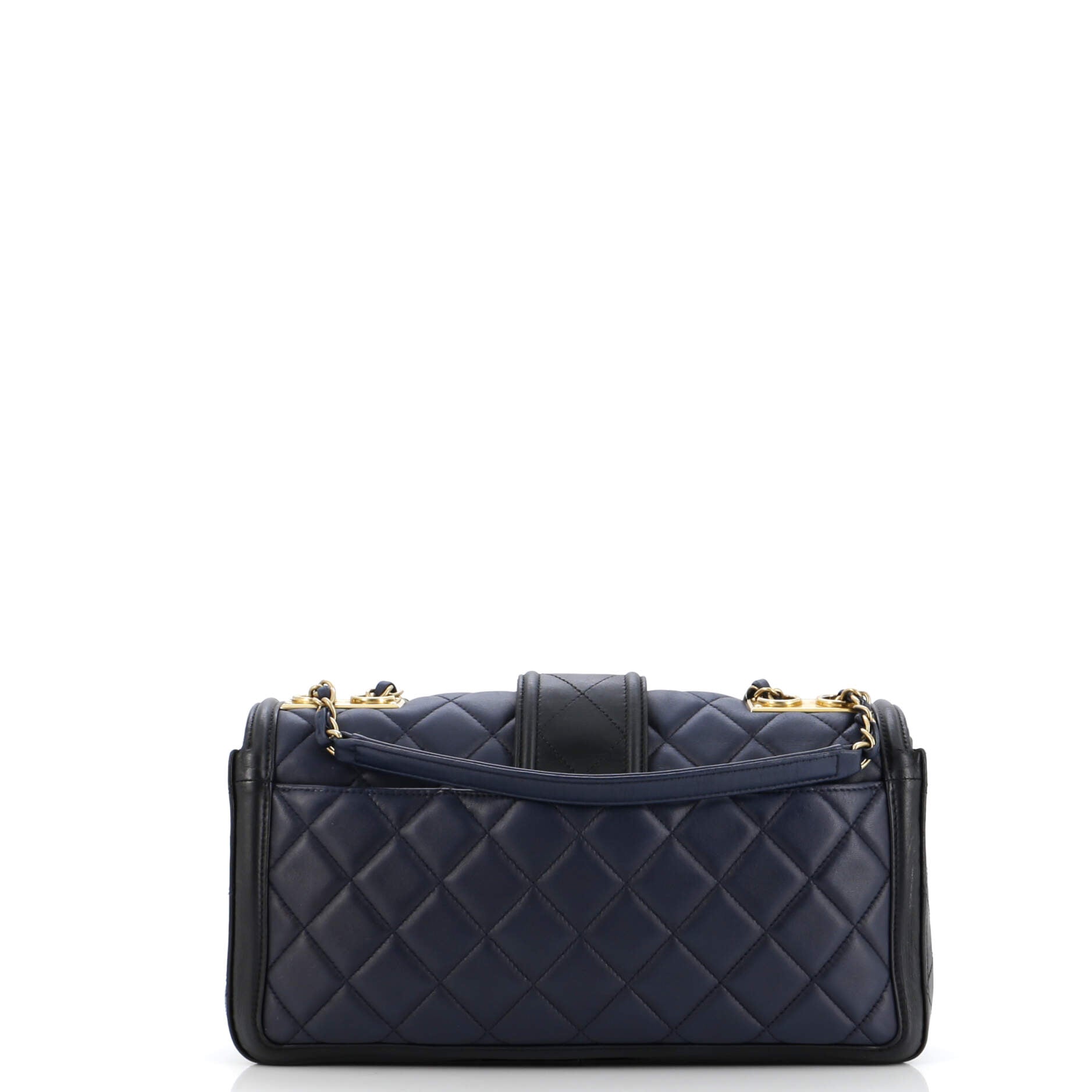 Chanel Elegant CC Flap Bag Quilted Lambskin Jumbo