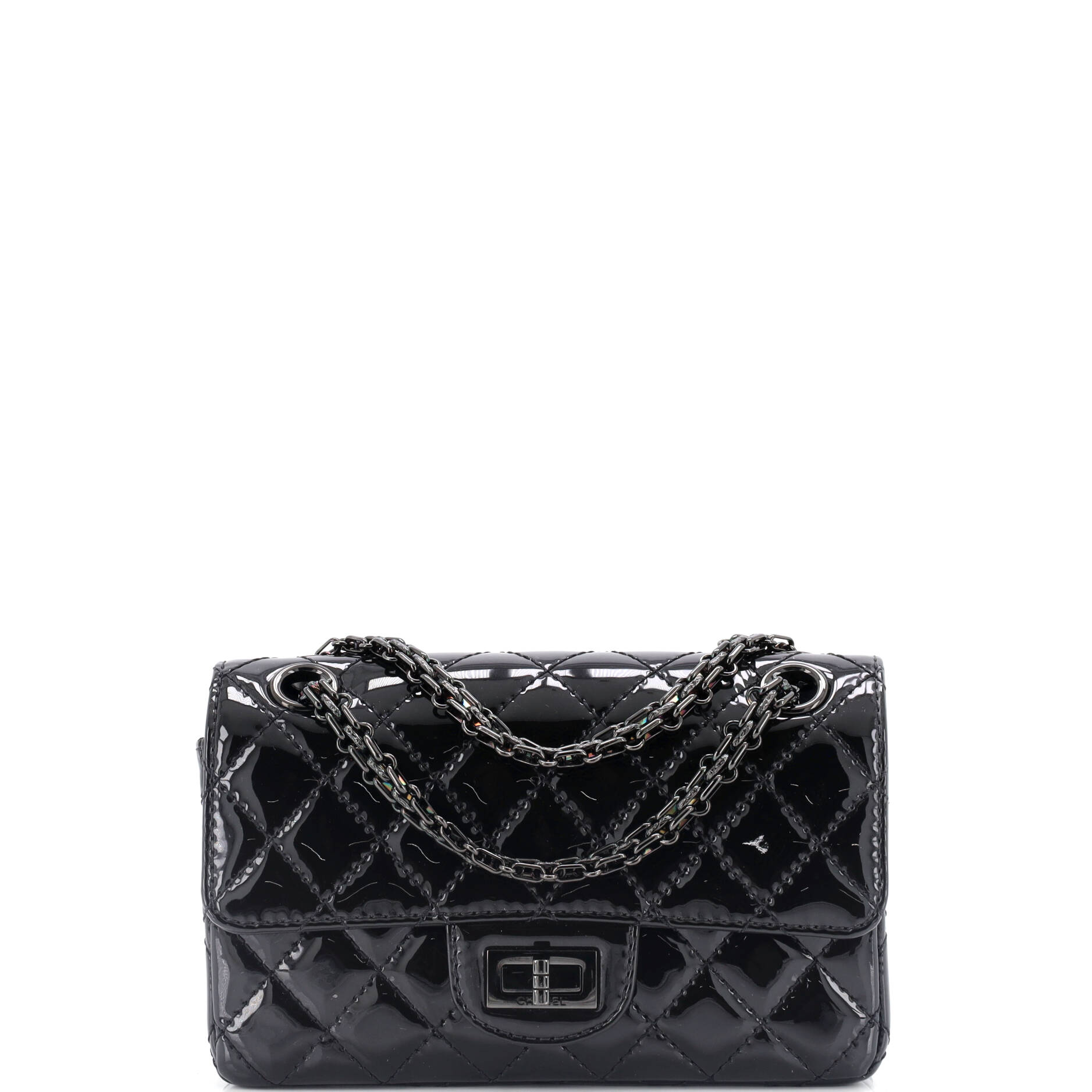 Chanel So Black Reissue 2.55 Flap Bag Quilted  Mini
